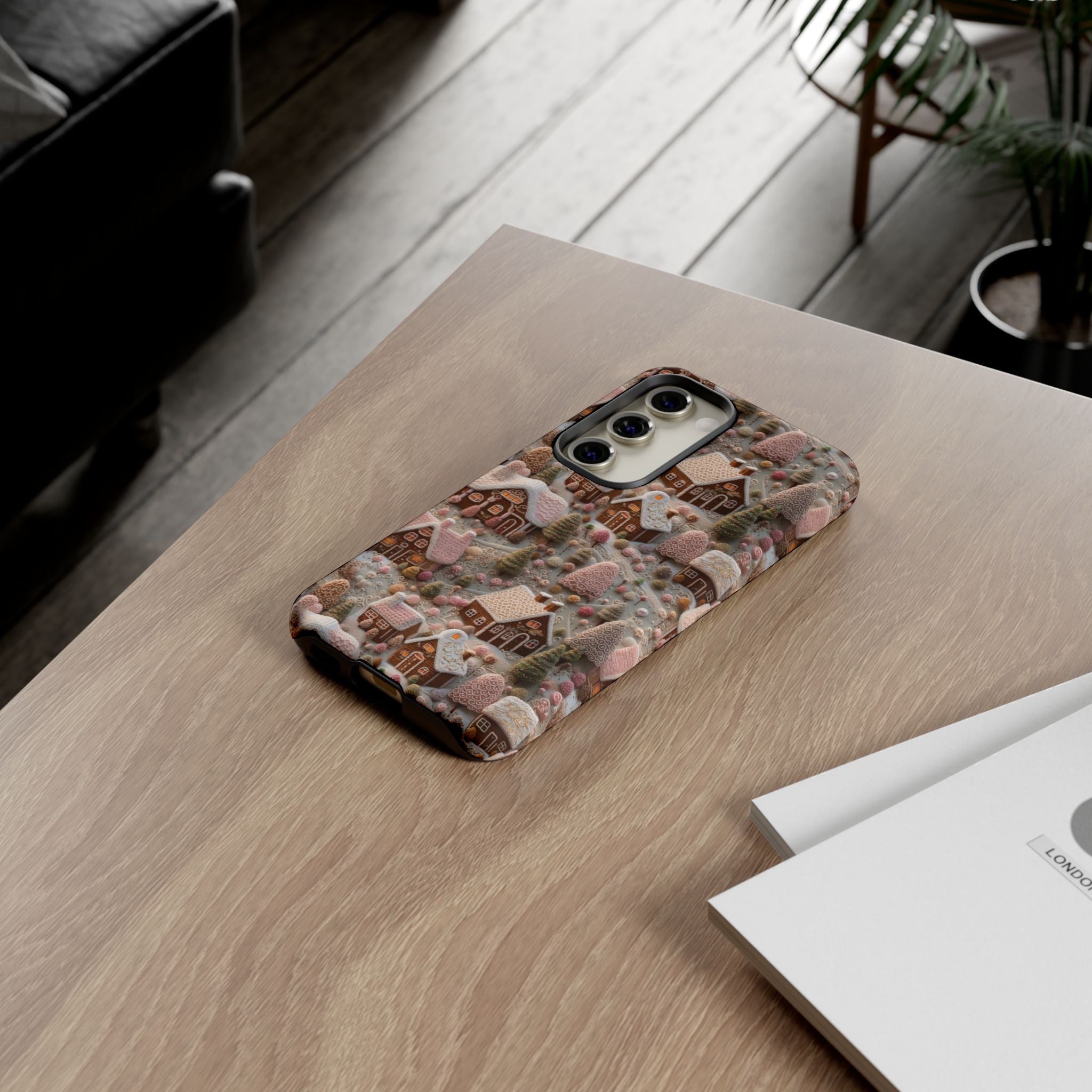 Gingerbread House 3D Phone Case Durable for iPhone Samsung Gift iPhone 15, 14, 13 Samsung Pixel Gift for Mom Accessory Gift for Her