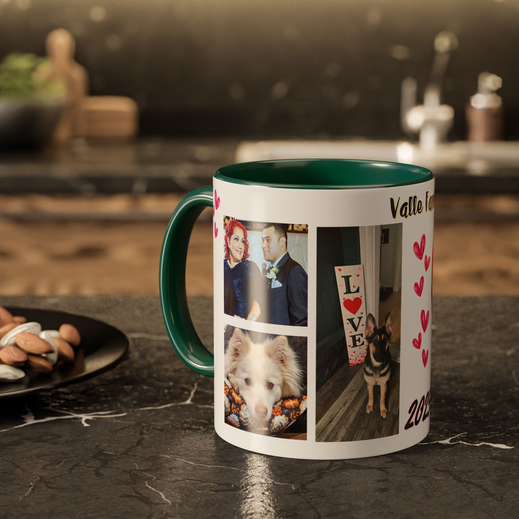 Personalized Photo Collage Coffee Mug, Custom Image Gift for Mom, Mother's Day Present, Colorful 15oz Cup, Birthday Mug, Custom Picture Mug Perfect Giift