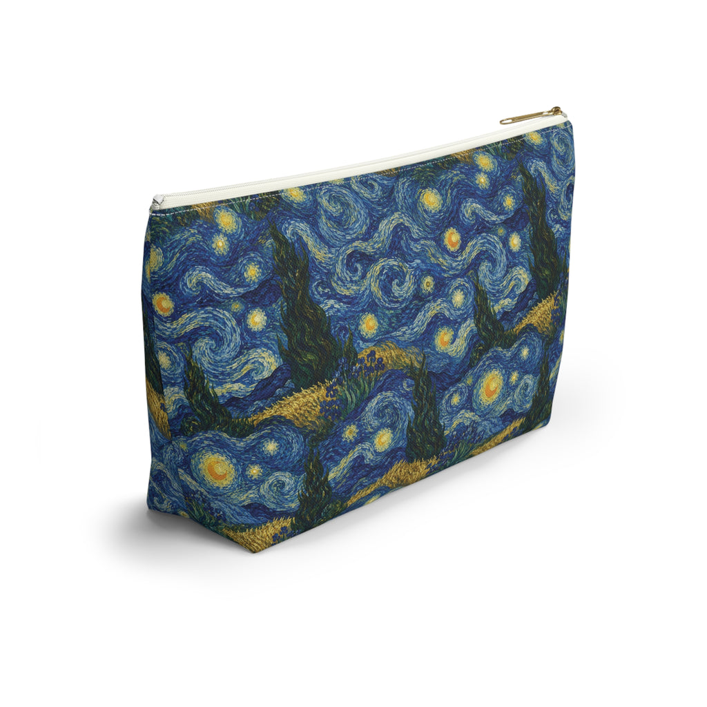 Van Gogh Illusion Art Lover Accessory Pouch — Elegant T‑Bottom Design