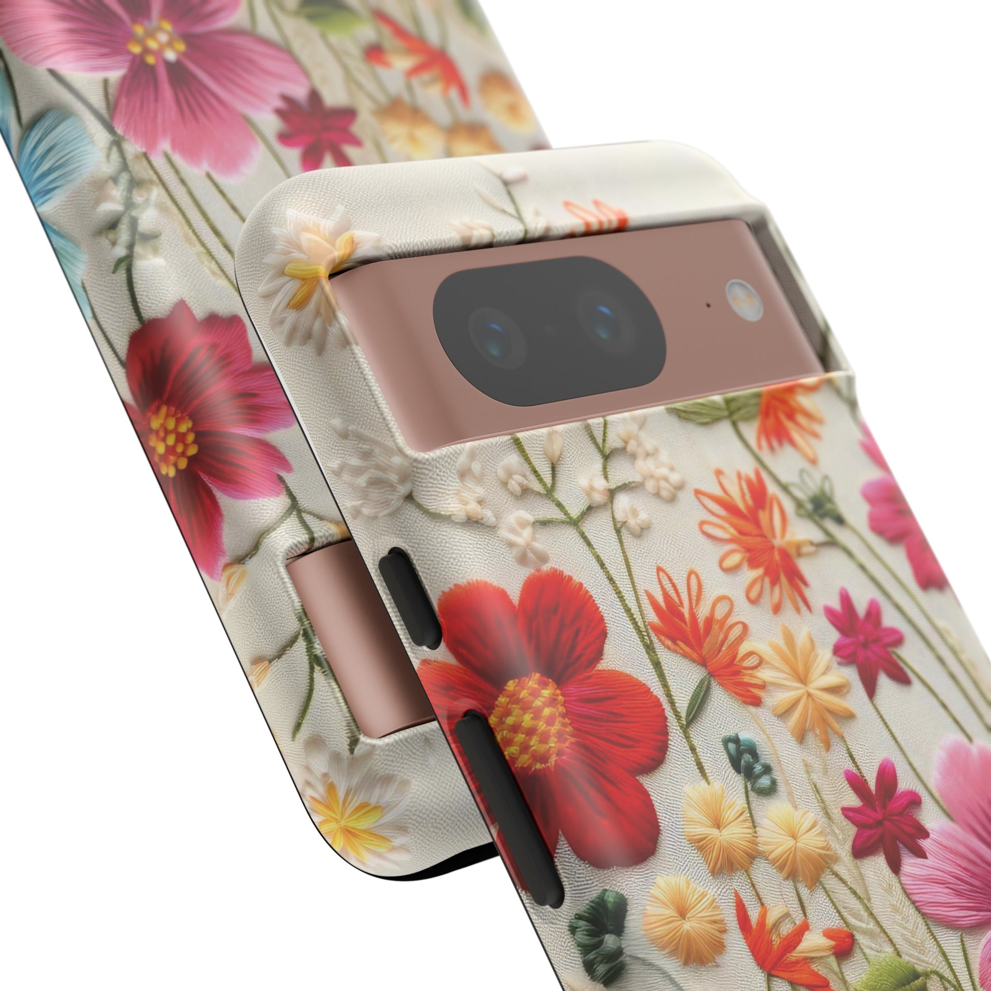 3D Floral Phone Case Elegant Faux Flower Durable for iPhone Samsung Smartphone iPhone 15, 14, 13 Samsung Gift for Mom