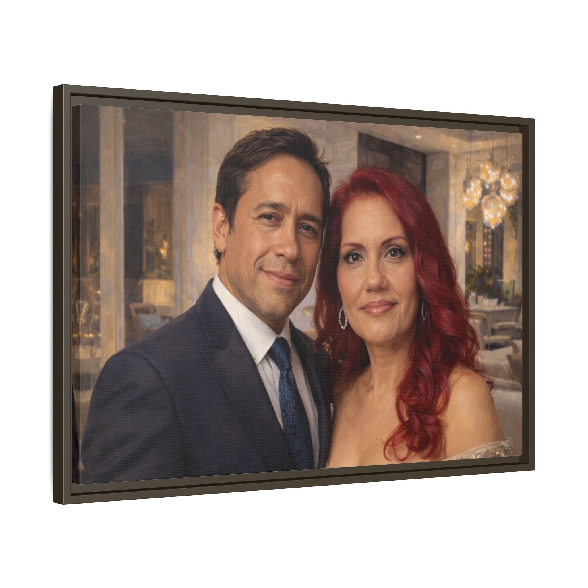 Custom Oil Painting Illusion Canvas – Luxury Portrait Art