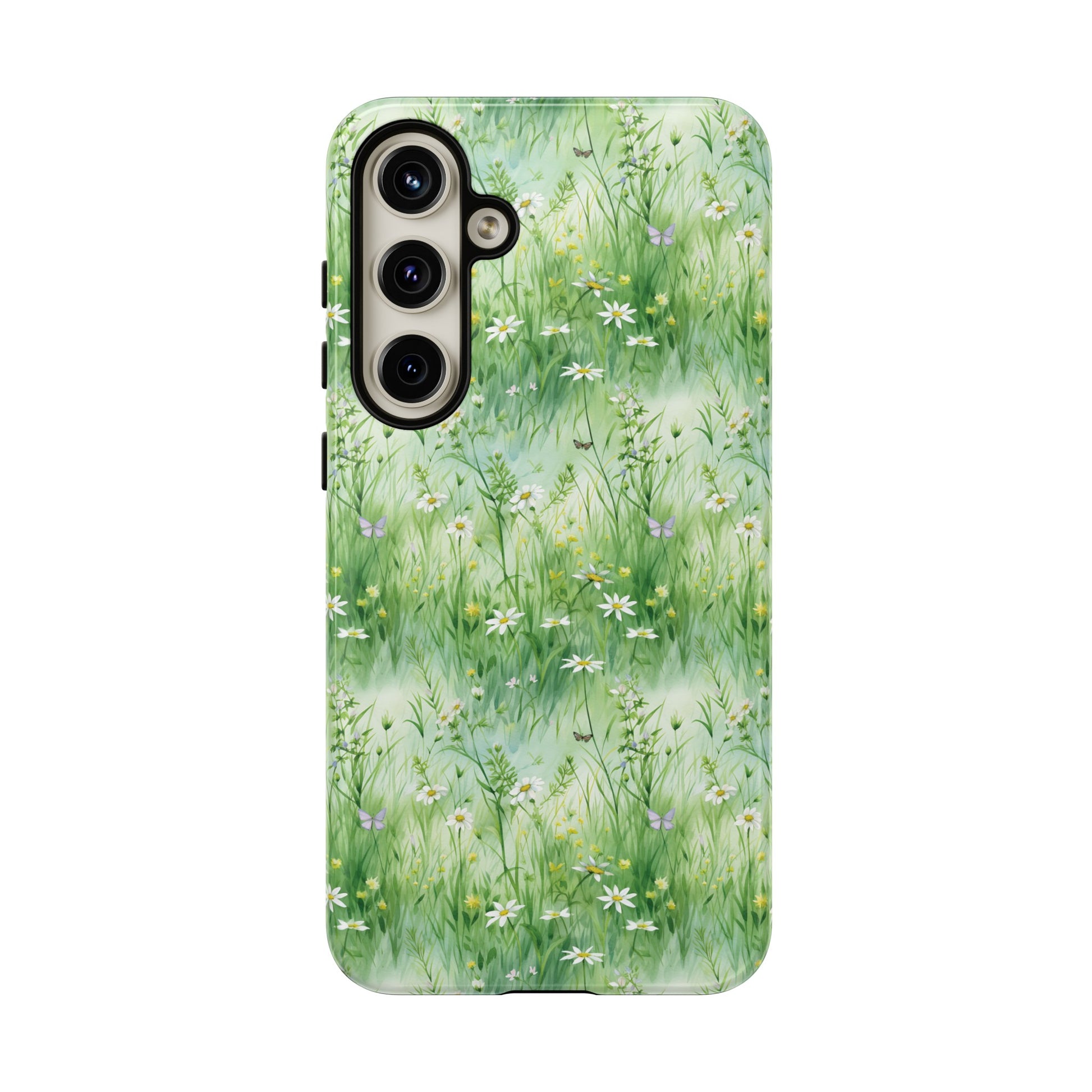 Beautiful Watercolor Grassing Daisy Boho Chic Design Phone Case Protective Cover for All Models Gift for Mom Accessory Gift for Her