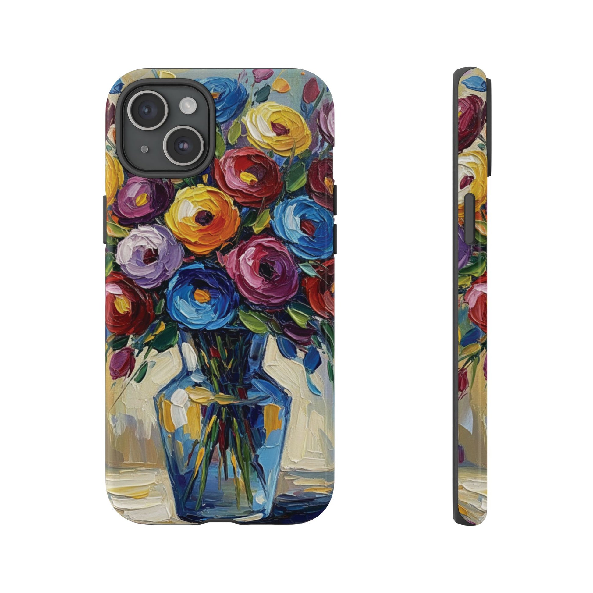 Floral Luxury Oil Painting Illusion Tough Case — Floral Art Phone Case for Art Lovers