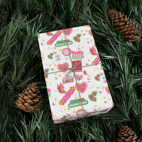 Christian Wrapping Paper | Inspirational Bible Verse Gift Wrap | Faith-Based Wrapping for Birthdays, Holidays, Special Occasions | Scripture Gift Wrap Gifts Moms Weddings