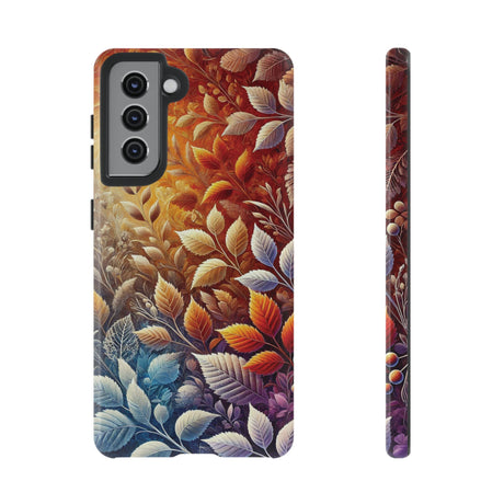 Beautiful Colorful Leaves Phone Case Vibrant Autumn Design for iPhone & Samsung, Durable Protection with Eye Catching Style, Perfect for Nature Lovers & Seasonal Charm Gift for Her