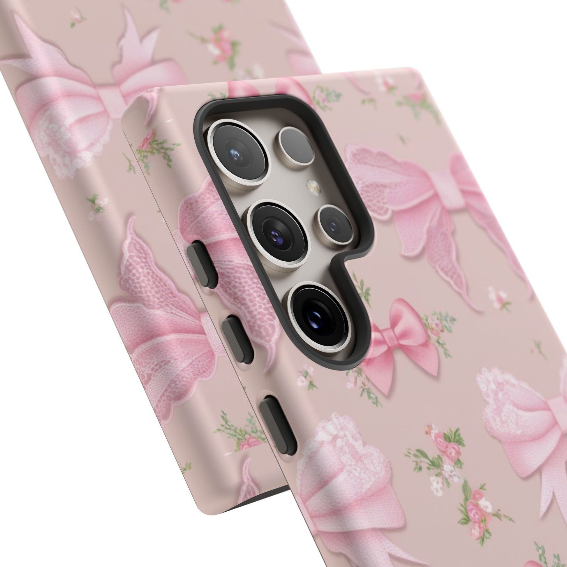 Luxury Pink Bow Phone Case – Cute & Protective Cover for iPhone & Samsung Gift for Her