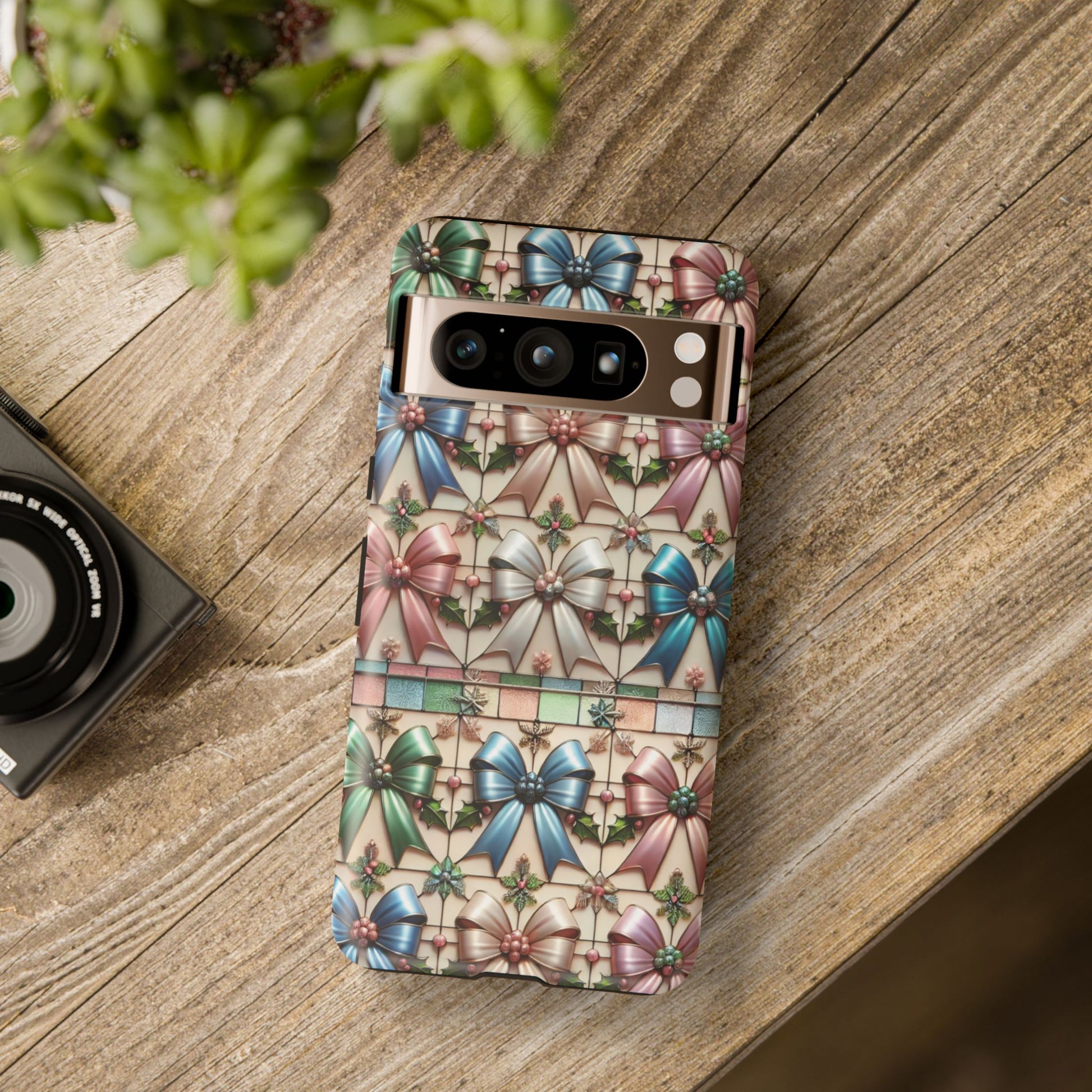 Coquette Bows Pastel Phone Case for iPhone 17 ,  15 14 13 12  21 23 Samsung, and Pixel | Stylish Protective Cover Gift for Her Perfect for Floral Lover
