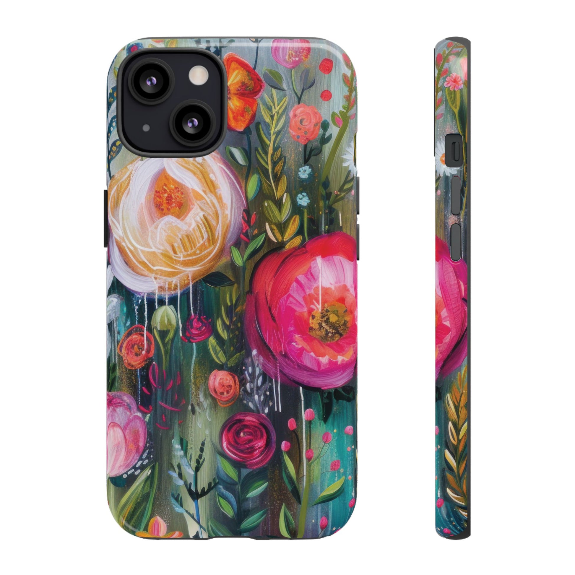 Watercolor Boho Floral Phone Case for iPhone 17 case Samsung, and Pixel | Stylish Protective Cover Gift for Her Perfect for Floral Lover