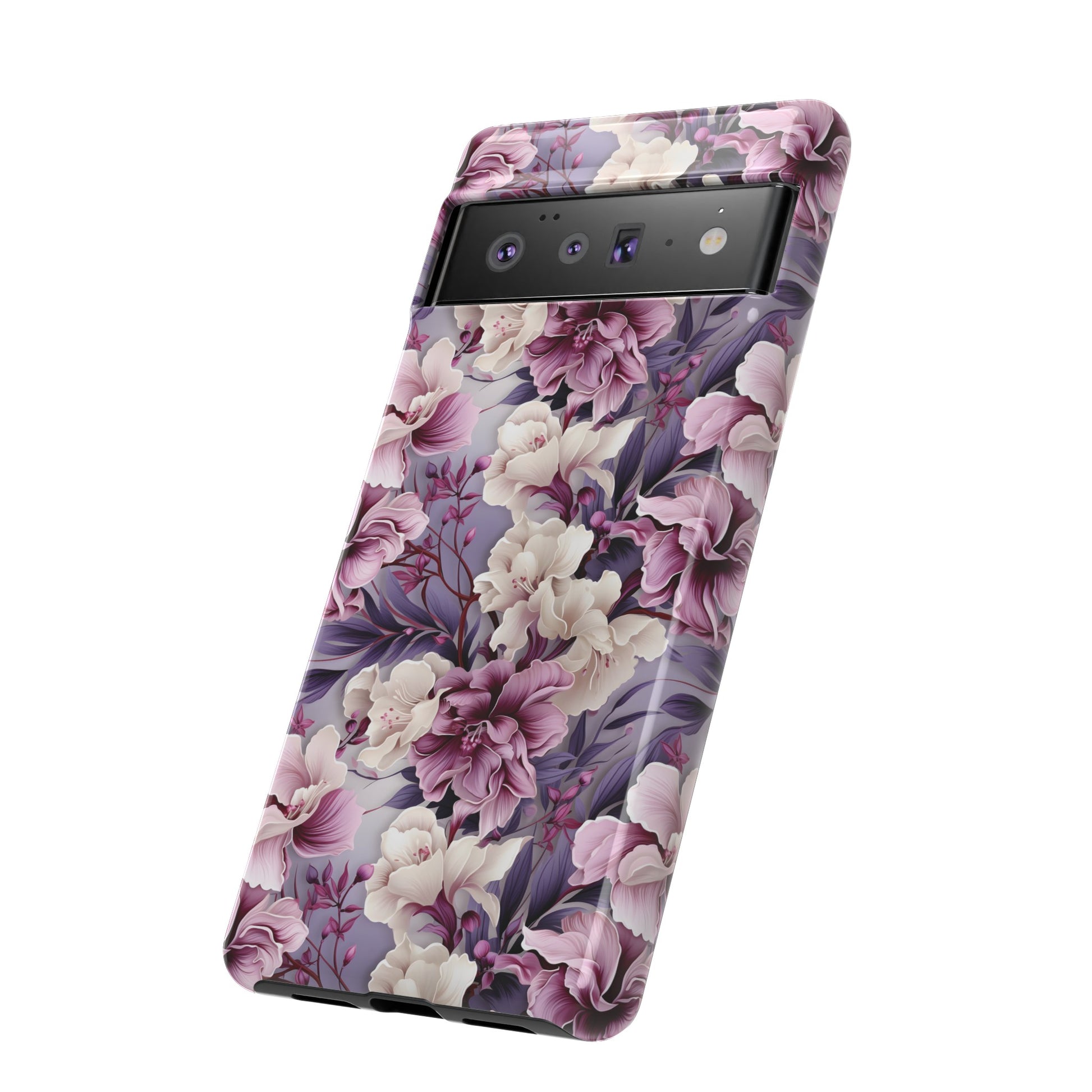 Lavender Flowers Protective Phone Case Gift for Her Phone 15, Samsung iPhone Samsung Gift for Her Case iPhone 15, Samsung