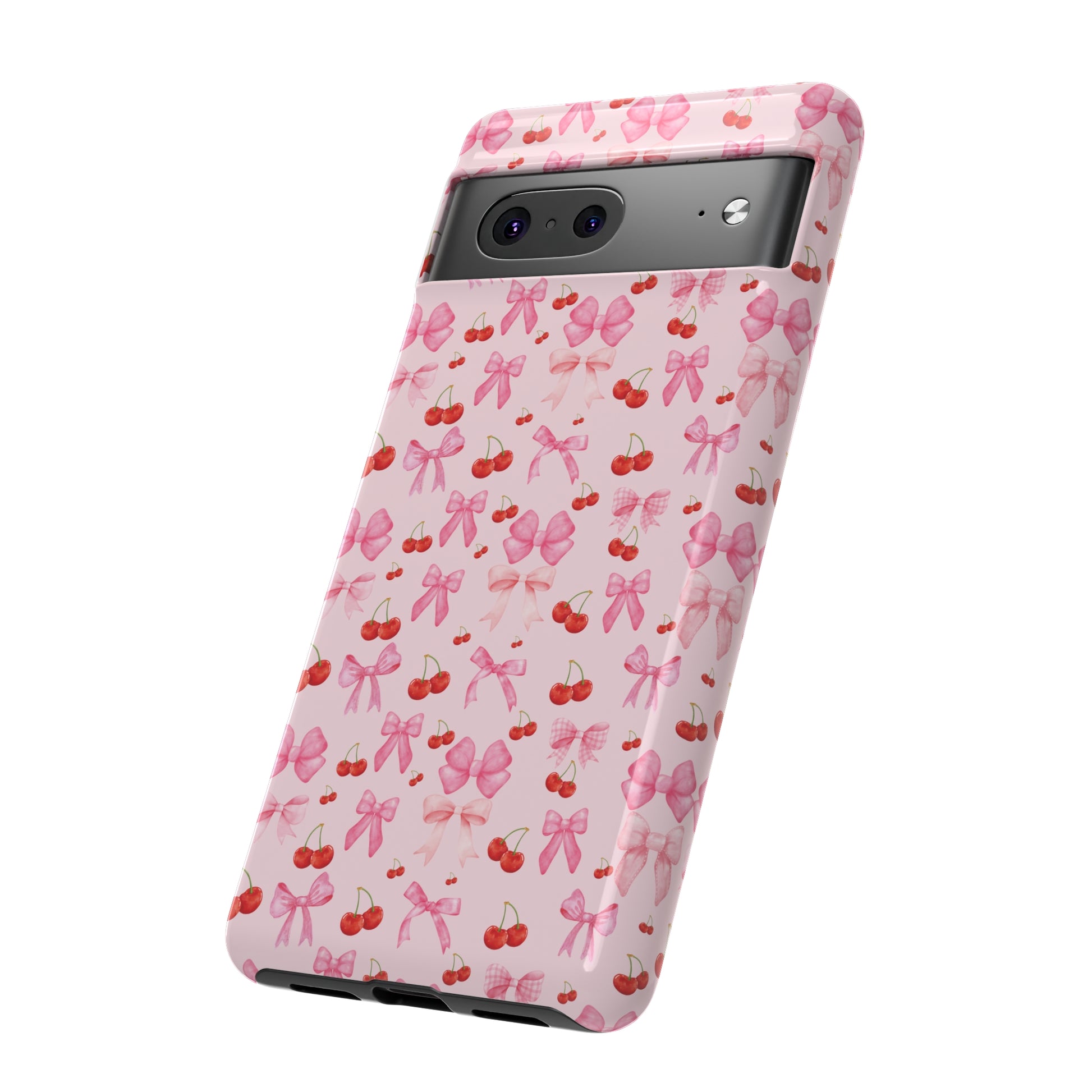 Coquette phone case Cherry Coquette Ribbon Bow iPhone Case Fruity, Girly Gift for Her Phone 15, Samsung iPhone Samsung Gift for Her Case iPhone 15, Samsung iPhone Samsung Accessory Gift for Her.
