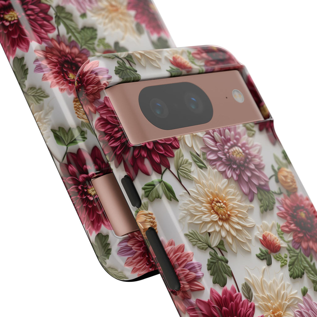 Floral Fall Phone Case for iPhone 16 pro15 14 13 12  21 23 Samsung, and Pixel | Stylish Protective Cover Gift for Her Perfect for Floral Lover