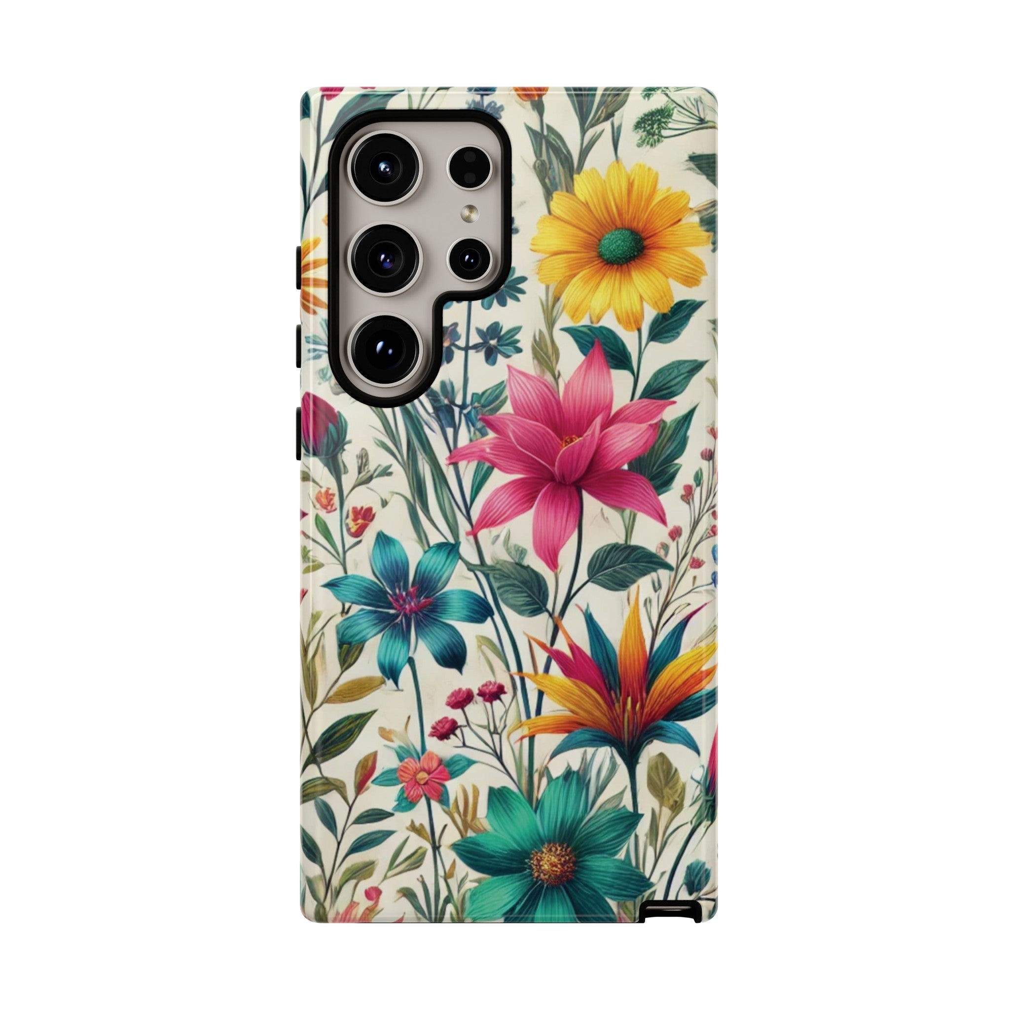 Wildflowers Boho Chic Design Phone Case - Stylish, Protective Cover for All Models Gift for Mom Accessory Gift for Her