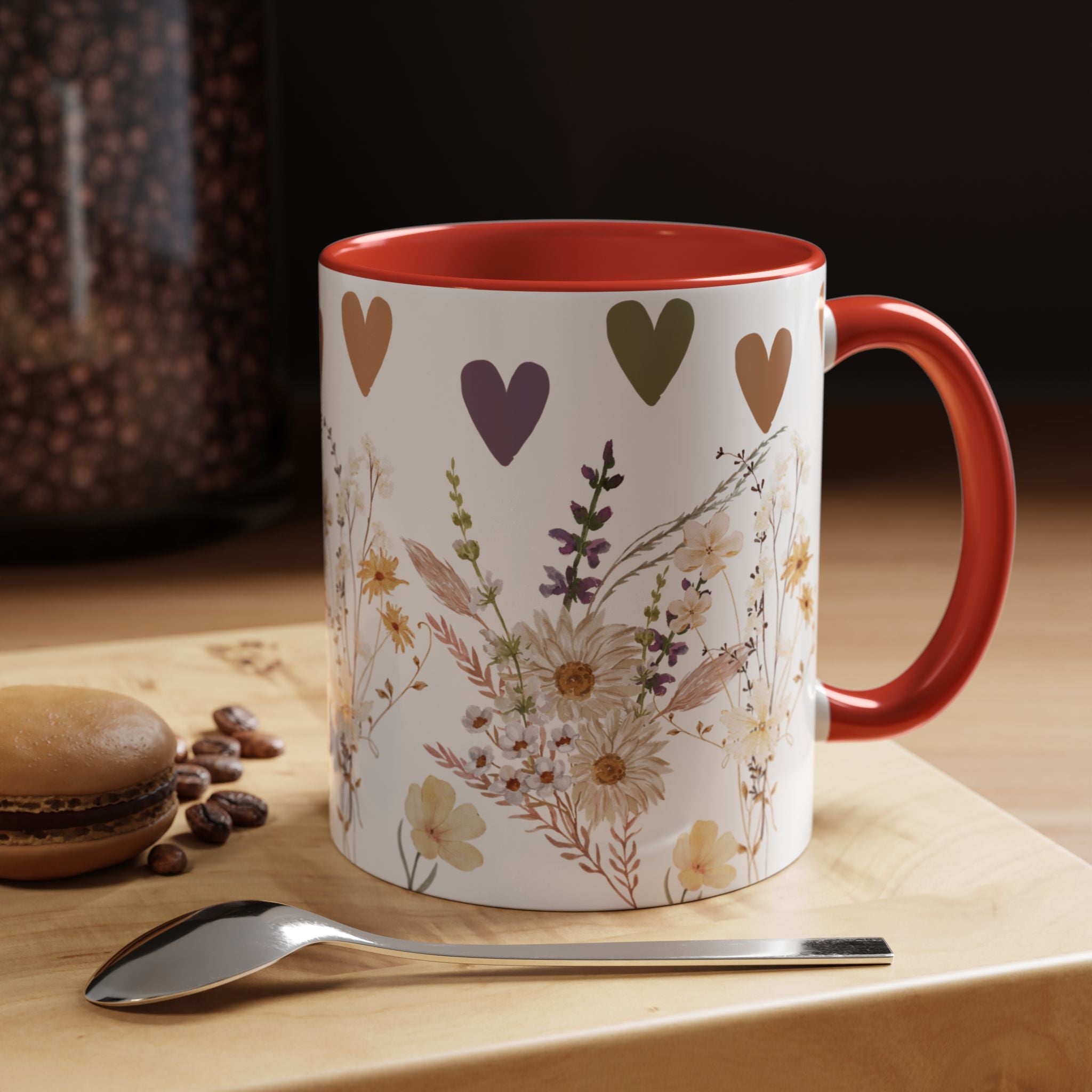 Tasse en céramique Wildflower – Cadeau élégant pour les amateurs de café ou de thé – Parfait pour la fête des mères, les anniversaires et pour ajouter du charme à toute cuisine.