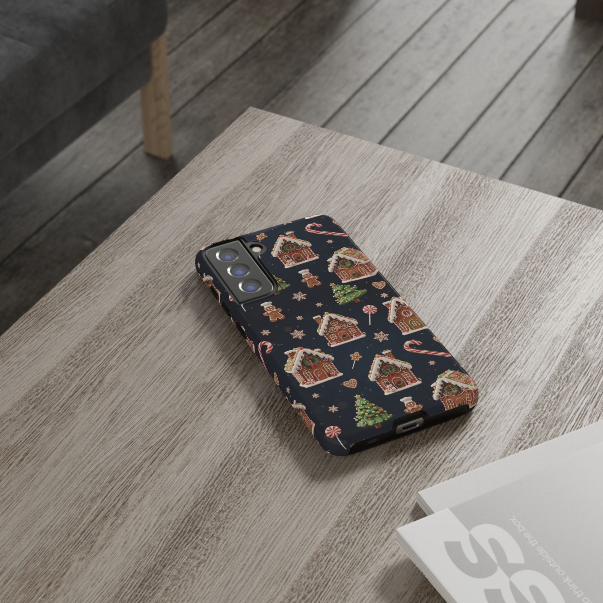 3D Gingerbread House Christmas Phone Case | Premium Holiday Gift Cover for iPhone 17, iPhone, and Samsung Galaxy Gift for Her or Him