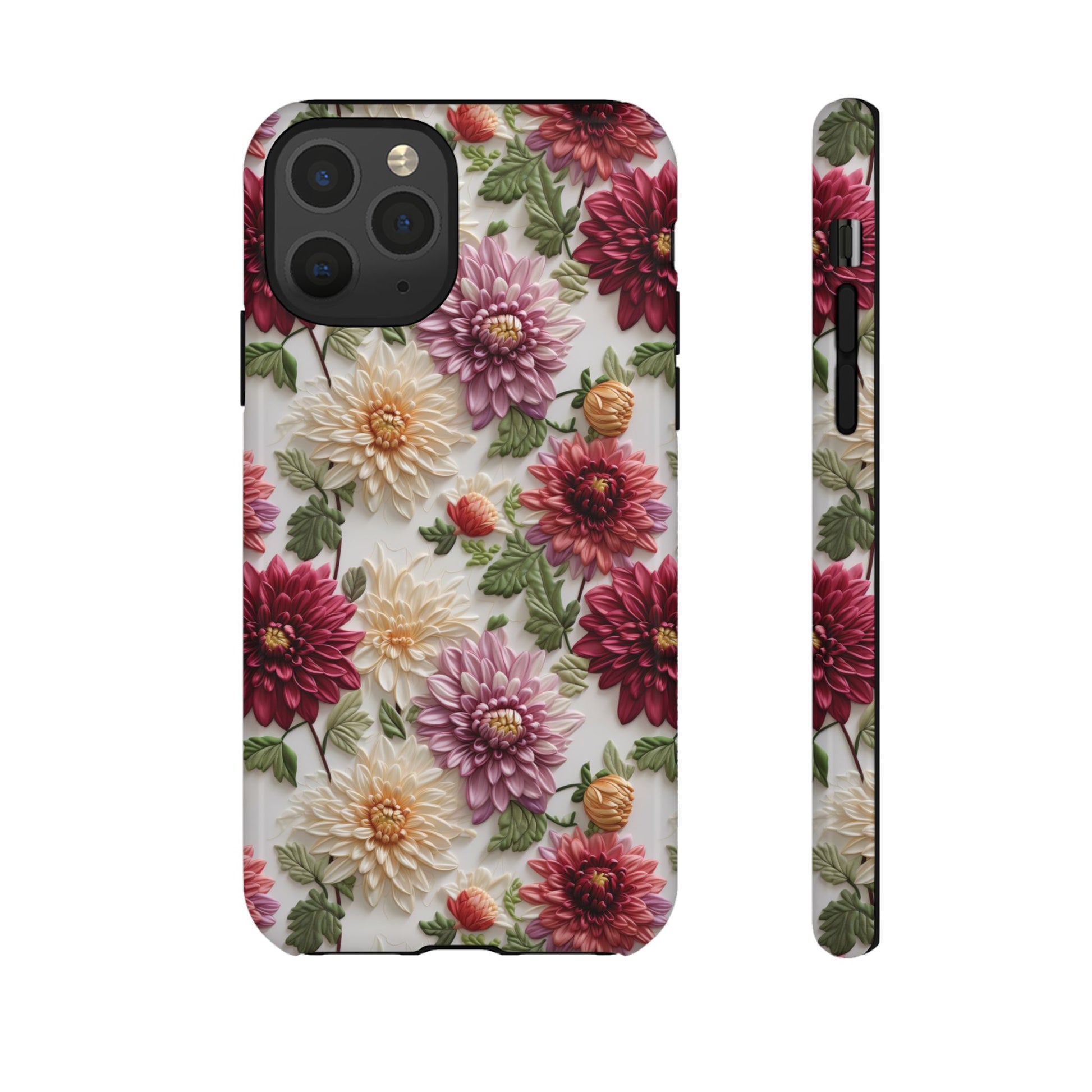 Floral Fall Phone Case for iPhone 16 pro15 14 13 12  21 23 Samsung, and Pixel | Stylish Protective Cover Gift for Her Perfect for Floral Lover - MRSBYVALLE