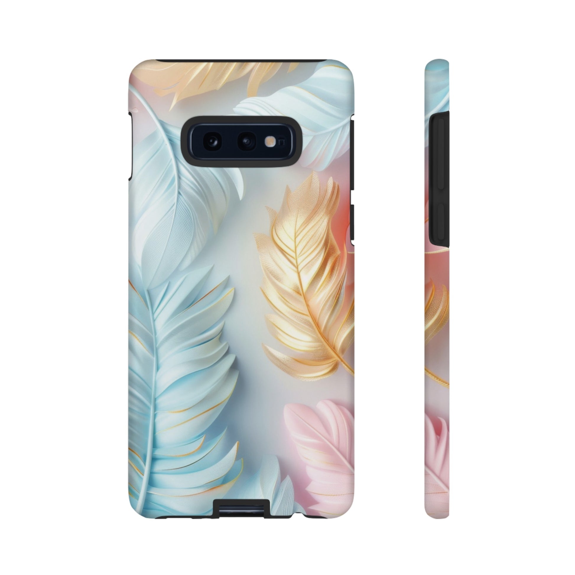 Pastel Feathers Protective Phone Case Gift for Her Phone 15, Samsung iPhone Samsung Gift for Her Case iPhone 15, Samsung iPhone Samsung Accessory Gift for Her