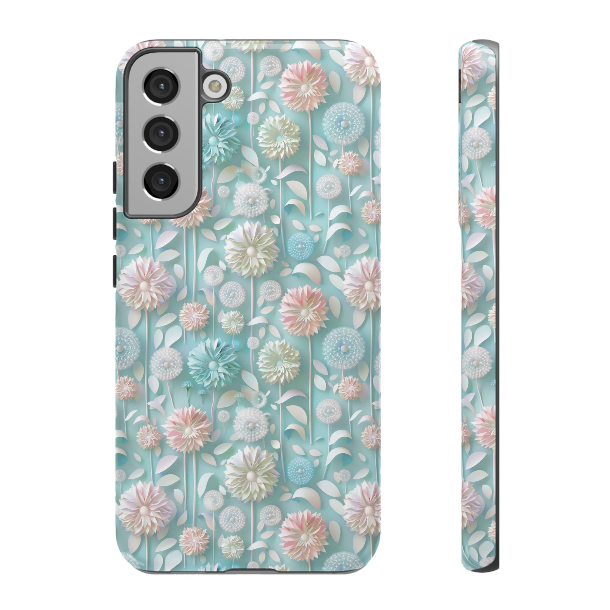 Pastel Floral Phone Case for iPhone & Samsung | Elegant and Slim Design with Shockproof Protection | Durable, Scratch-Resistant, and Lightweight | Stylish Accessory