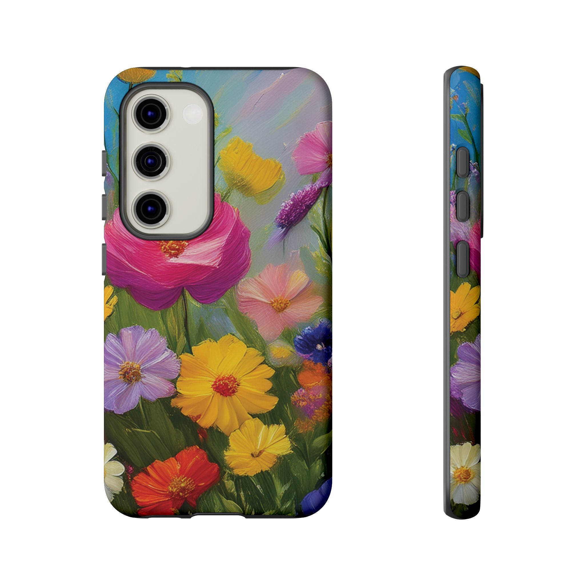Vibrant Wildflower Painting Phone Case Hand-Painted Floral Art Design | Bright Nature-Inspired Cover | Perfect Gift for Flower Lovers iPhone & Galaxy