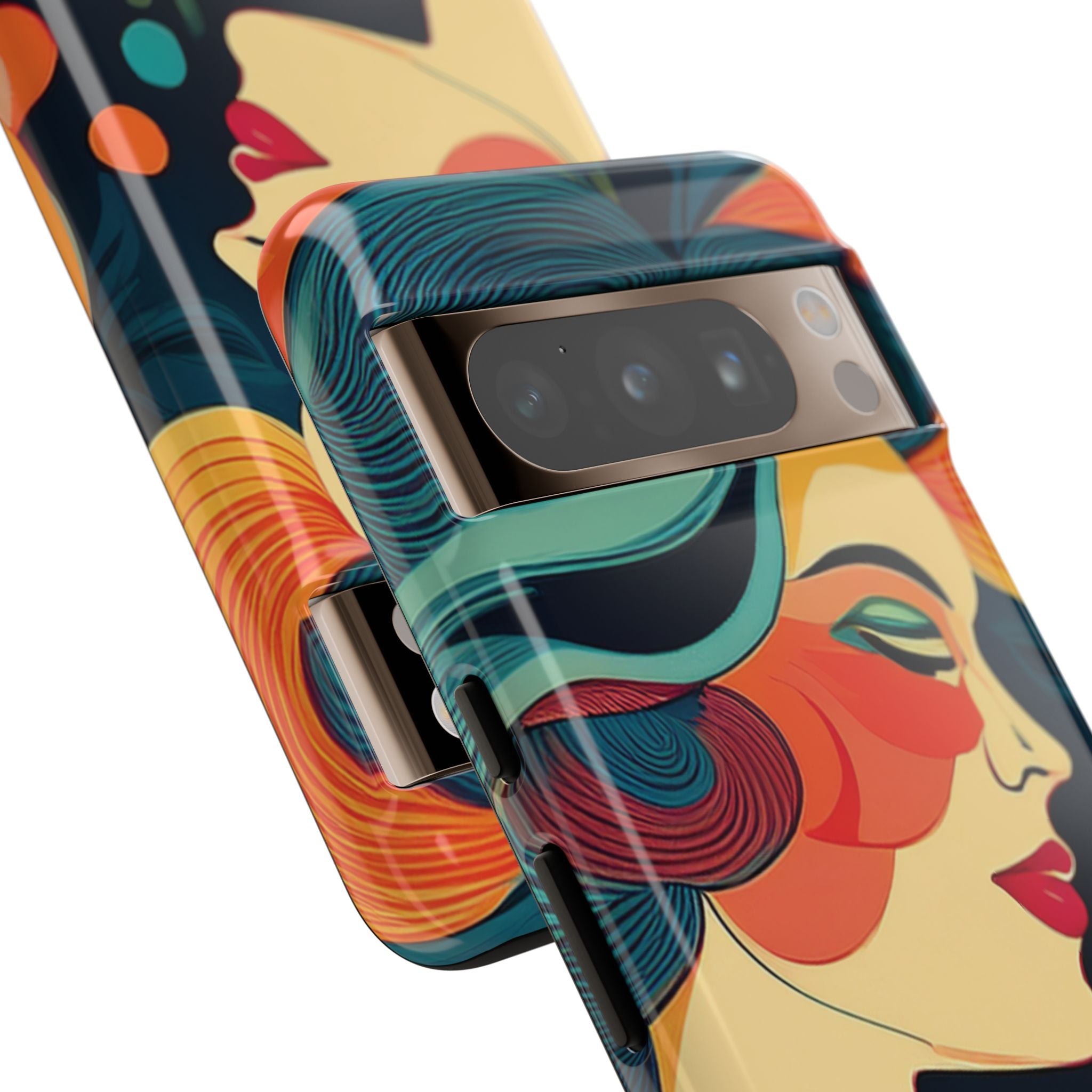Coque de Téléphone Esthétique Années 50 Rétro Design d'Inspiration Vintage aux Couleurs Pastel Housse Style Mid-Century pour Modèles iPhone et Samsung Galaxy