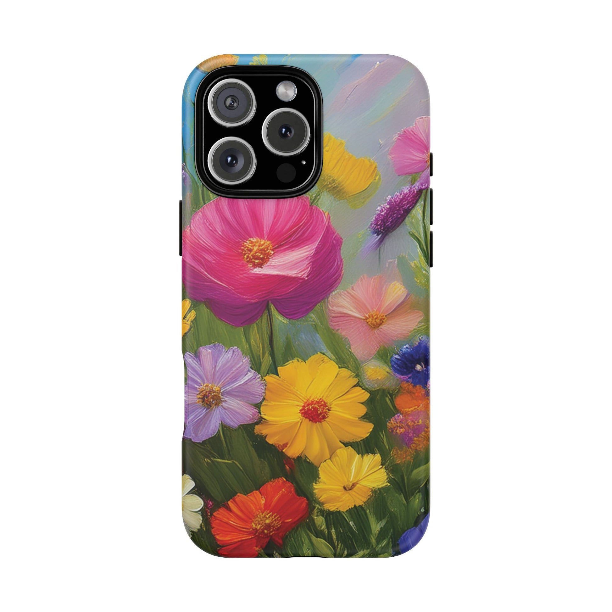 Vibrant Wildflower Painting Phone Case Hand-Painted Floral Art Design | Bright Nature-Inspired Cover | Perfect Gift for Flower Lovers iPhone & Galaxy