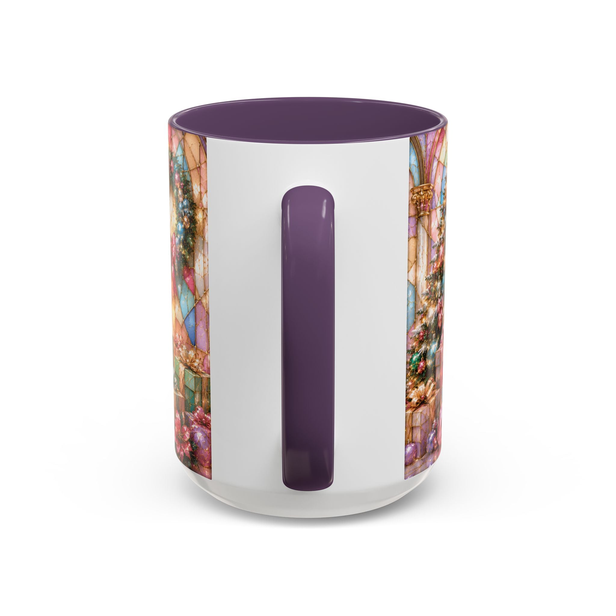 Nutcracker Christmas Coffee Mug – Festive Stained-Glass Holiday Accent Cup (11/15oz) Gift for Her