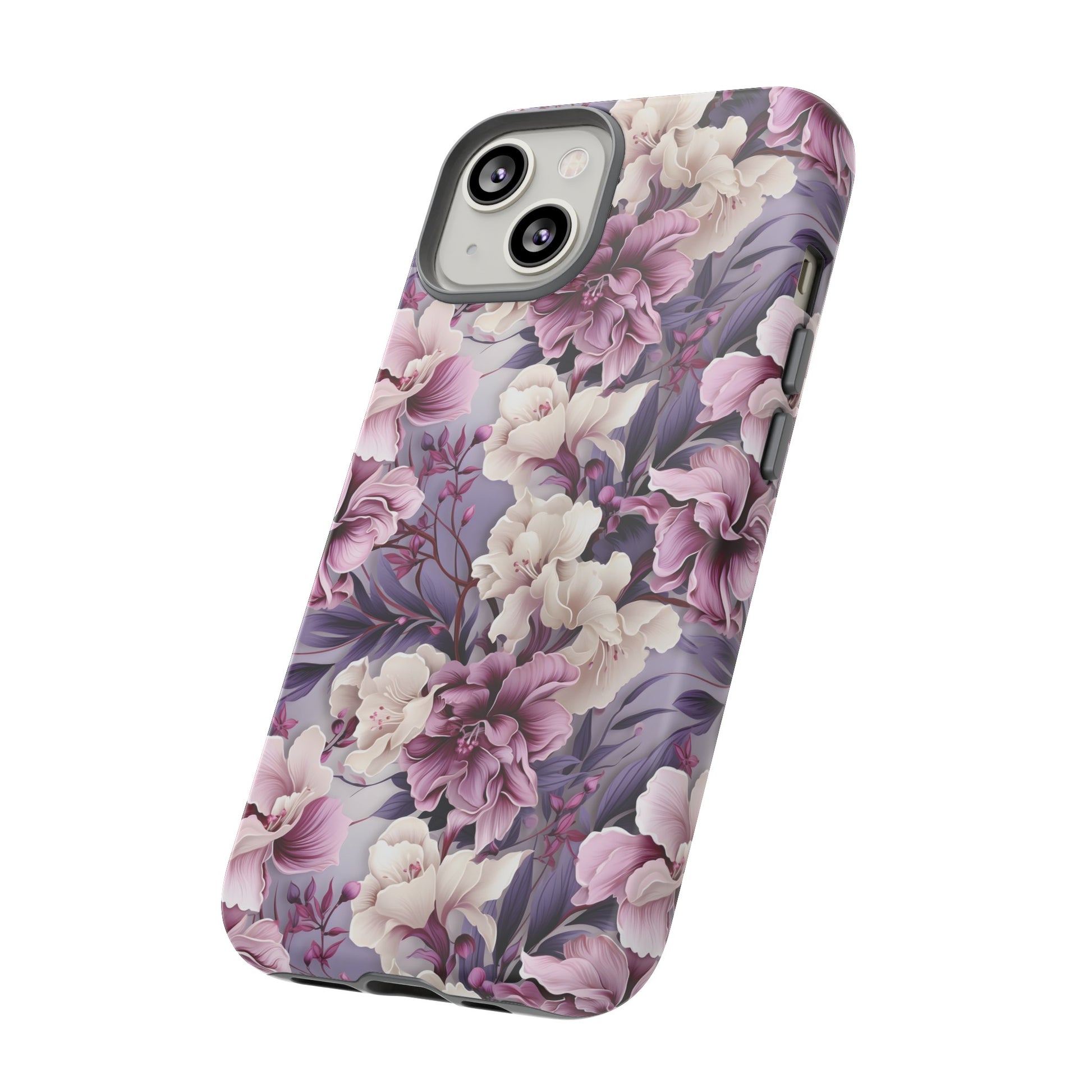 Lavender Flowers Protective Phone Case Gift for Her Phone 15, Samsung iPhone Samsung Gift for Her Case iPhone 15, Samsung