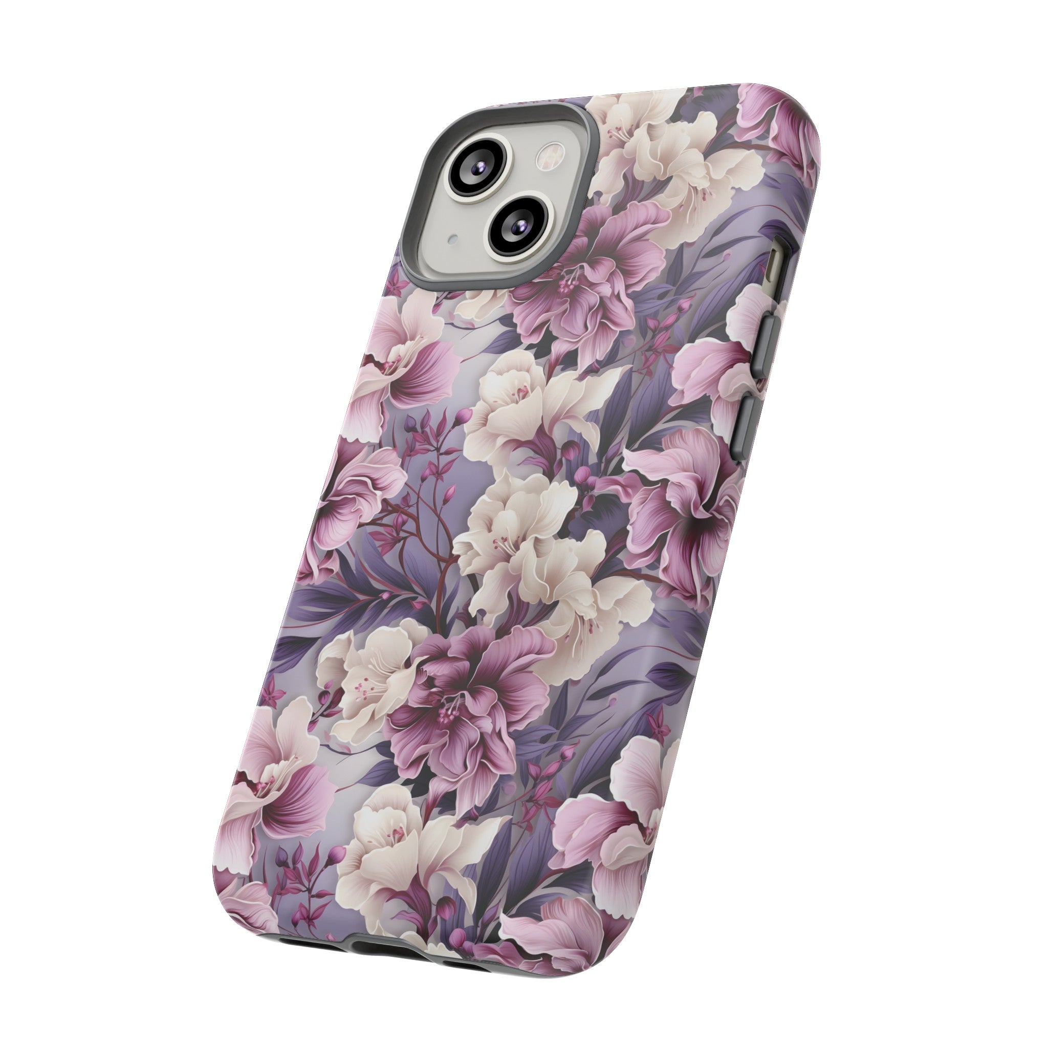 Lavender Flowers Protective Phone Case Gift for Her Phone 15, Samsung iPhone Samsung Gift for Her Case iPhone 15, Samsung