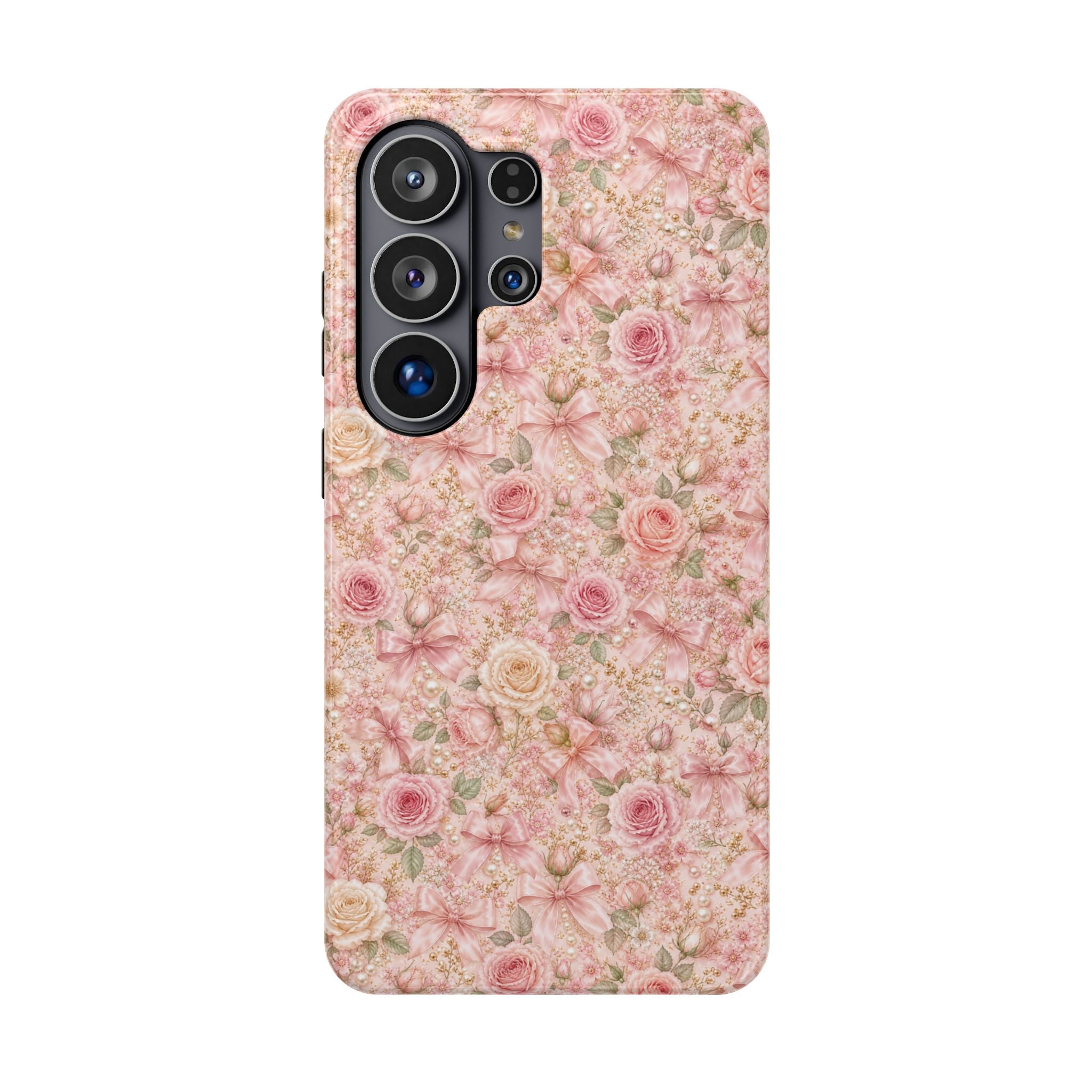 Floral Rose Pattern Magnetic Impact-Resistant Phone Case iPhone and Samsung