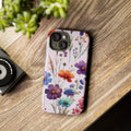 Lavender Wildflowers Protective Phone Case Gift for Her Phone 15, Samsung iPhone Samsung Gift for Her Case iPhone 15, Samsung iPhone Samsung Accessory Gift for Her.