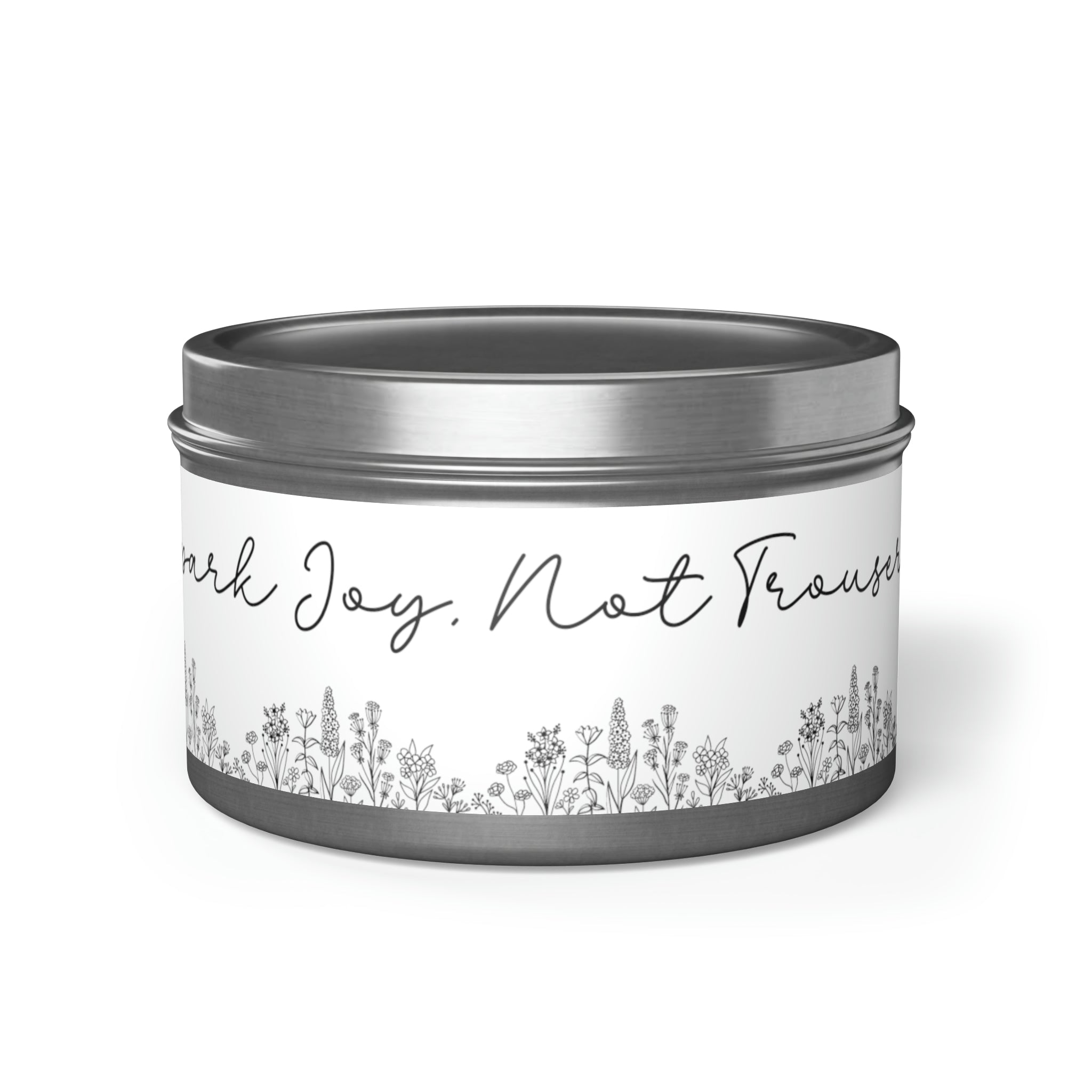 New House Bloom & Glow Elegant Floral Aromas in 4oz/8oz Tin Candles Essence of Nature Collection Unveil Serenity Romance with Exquisite Botanical Scents. Pure Harmony & Grace..