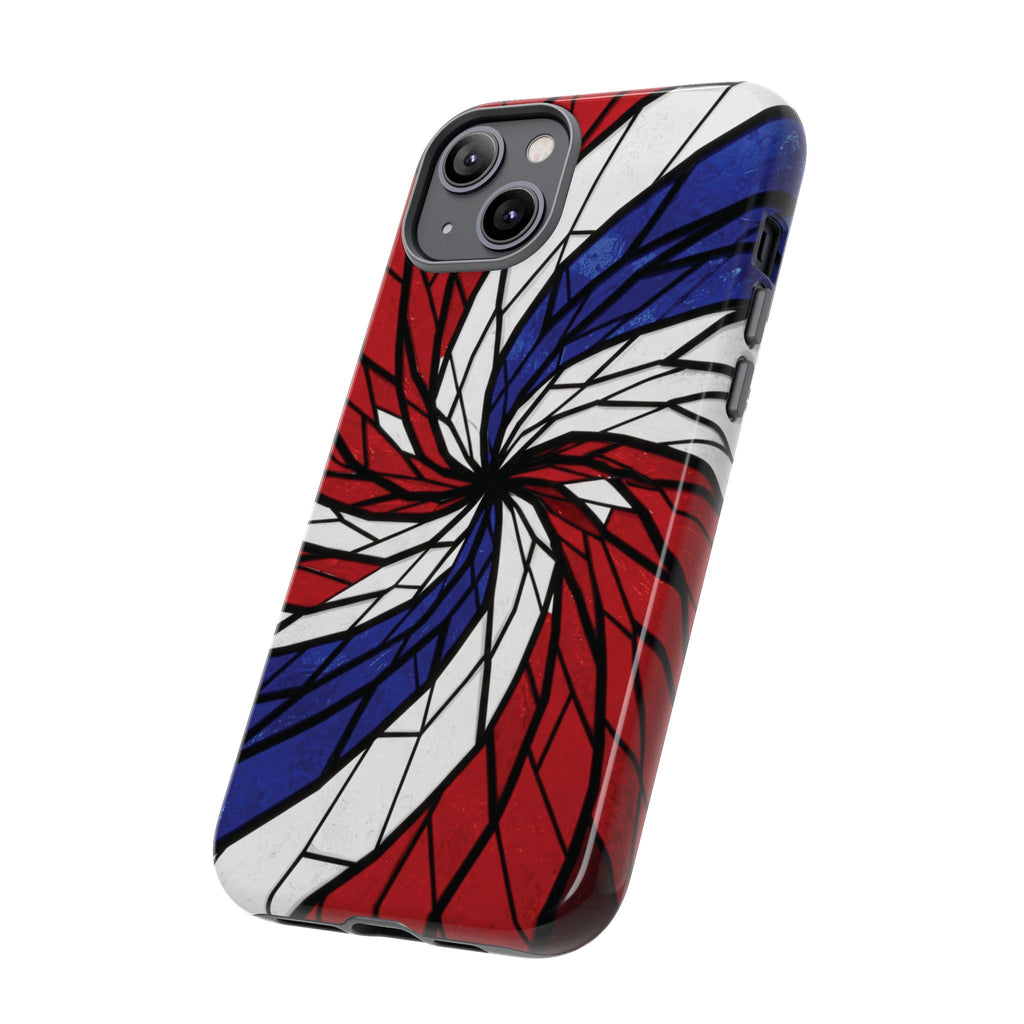 Patriotic Red White & Blue Phone Case – USA Flag Design, Independence Day Gift, Protective Cover for iPhone, Samsung, Pixel
