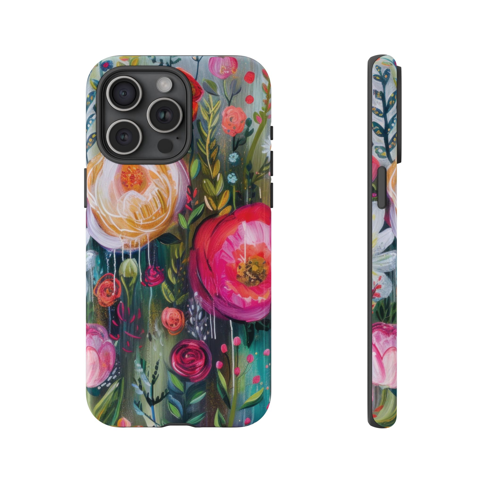 Watercolor Boho Floral Phone Case for iPhone 17 case Samsung, and Pixel | Stylish Protective Cover Gift for Her Perfect for Floral Lover