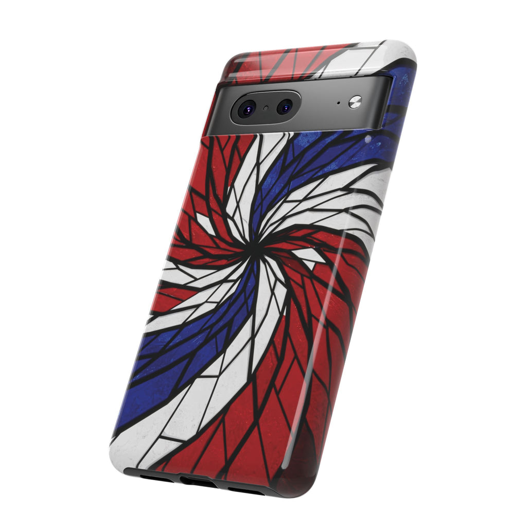 Patriotic Red White & Blue Phone Case – USA Flag Design, Independence Day Gift, Protective Cover for iPhone, Samsung, Pixel
