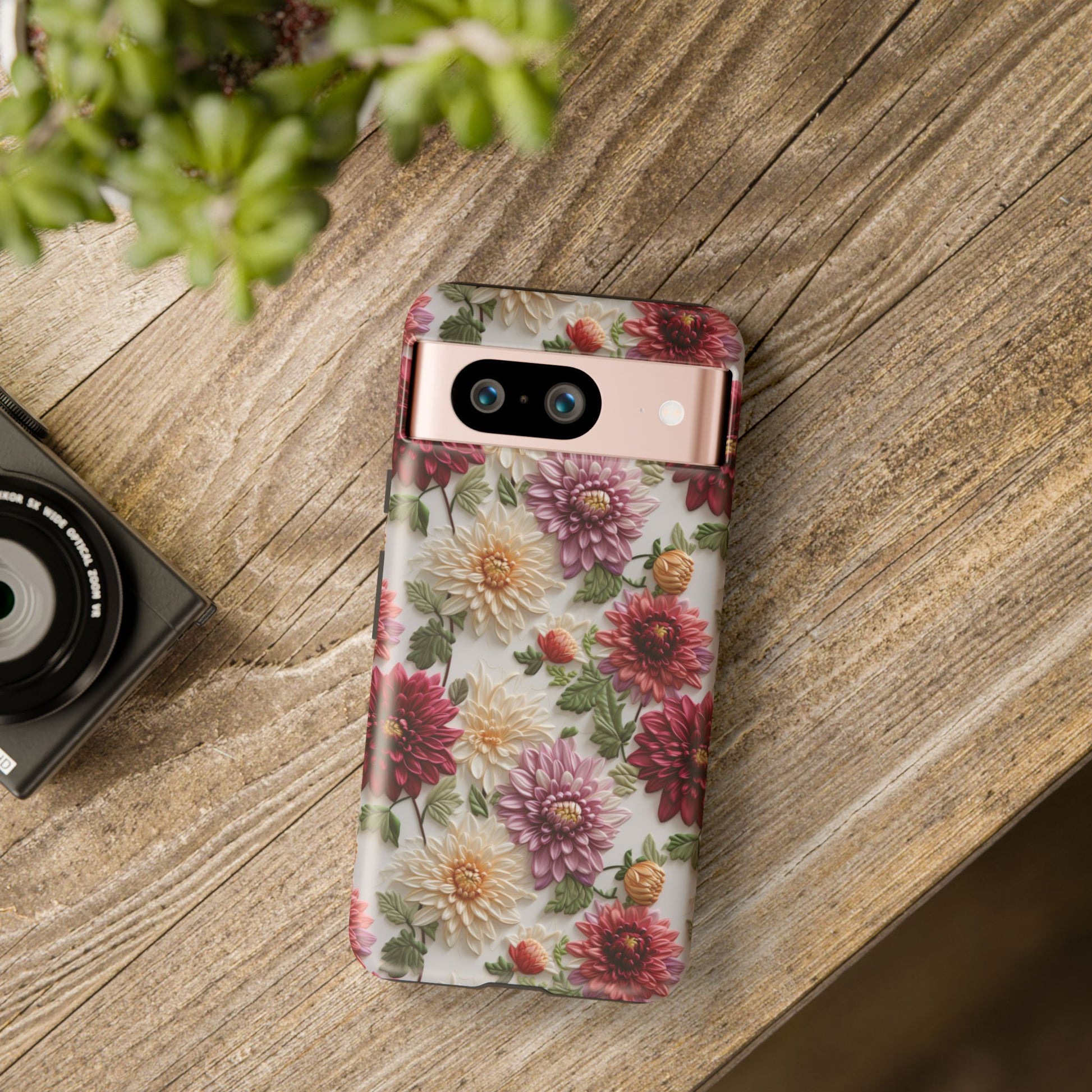 Floral Fall Phone Case for iPhone 16 pro15 14 13 12  21 23 Samsung, and Pixel | Stylish Protective Cover Gift for Her Perfect for Floral Lover - MRSBYVALLE