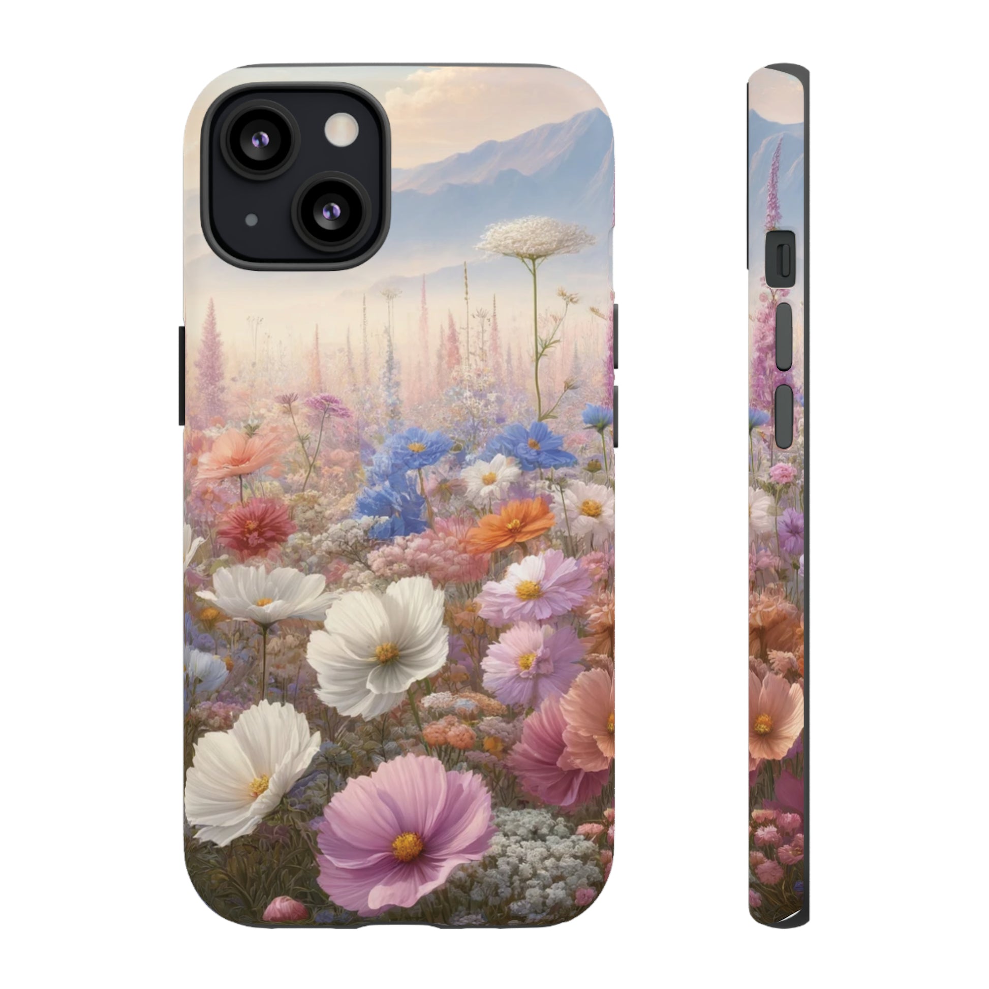 Phone Case Floral Boho Luxury Tough Case Floral Elegant Durable Stylish for Modern Devices iPhone 15, Samsung iPhone Samsung Accessory Gift for Her.
