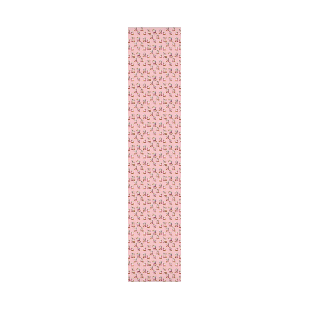 Whimsical Pink Gingerbread People with Coffee Delights Wrapping Paper Festive, Playful, and Perfect for Adding a Sweet Touch to Your Holiday Gifts Moms - MRSBYVALLE