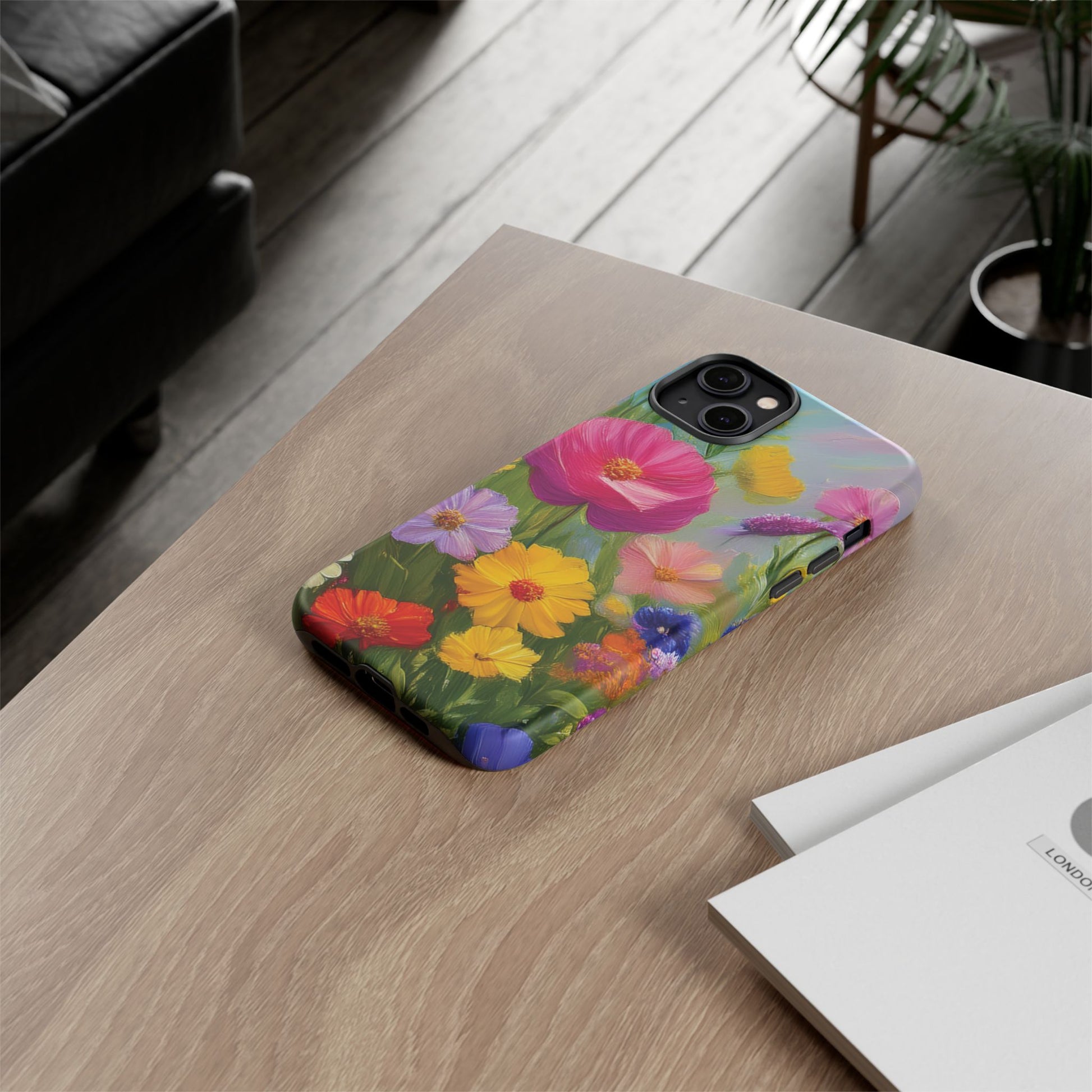 Vibrant Wildflower Painting Phone Case Hand-Painted Floral Art Design | Bright Nature-Inspired Cover | Perfect Gift for Flower Lovers iPhone & Galaxy