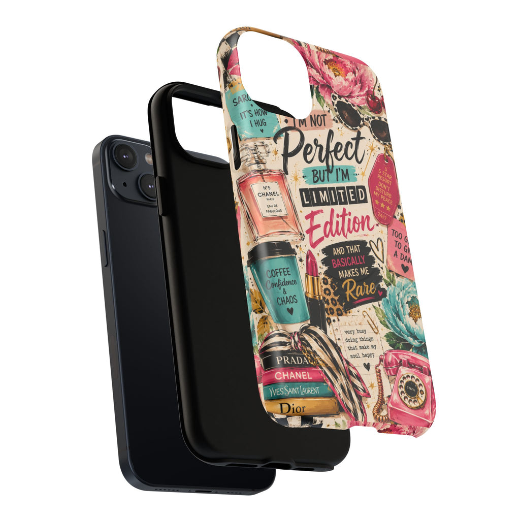 Perfect I'm Limited Edition phone case Tough Magnetic Case has Retro Funny Women's Gift Chic Pink Vintage iPhone & Samsung