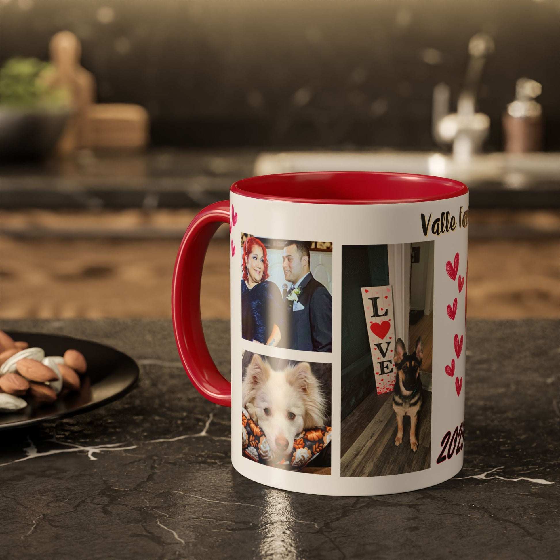 Personalized Photo Collage Coffee Mug, Custom Image Gift for Mom, Mother's Day Present, Colorful 15oz Cup, Birthday Mug, Custom Picture Mug Perfect Giift