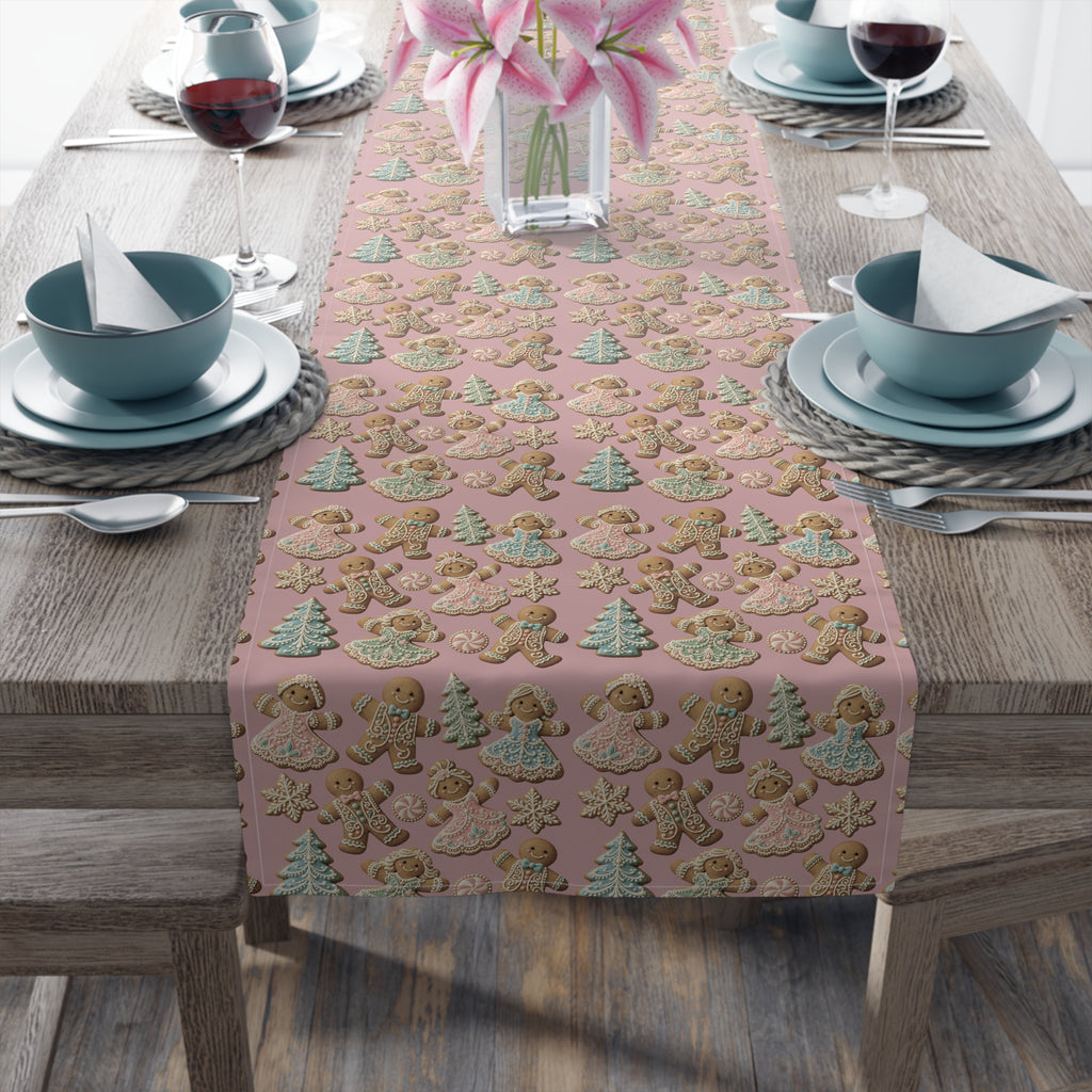 Gingerbread Cookies Holiday Table Runner
