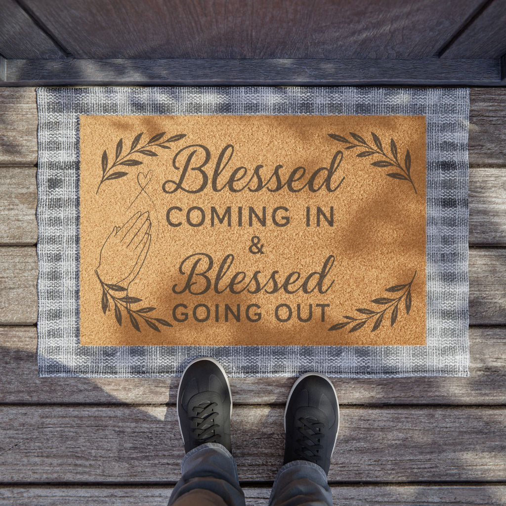 Inspirational Blessed Doormat – Perfect for Entryway Decor