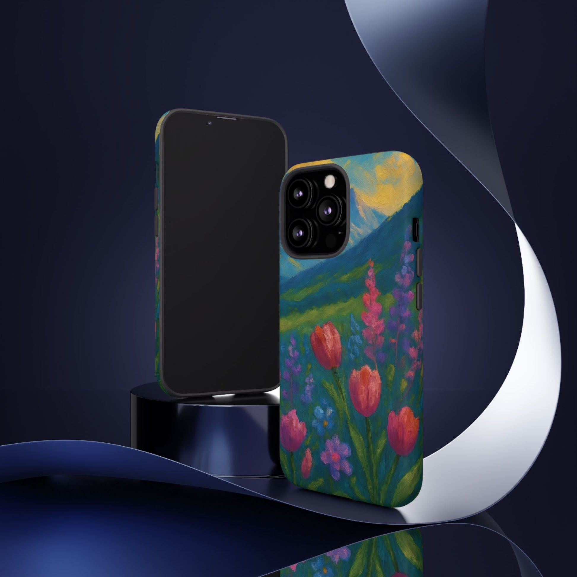 Mountains Wildflowers Phone Case | Vibrant Botanical Floral Design | Nature-Inspired Protective Cover for iPhone & Samsung | Trendy Aesthetic Gift Idea