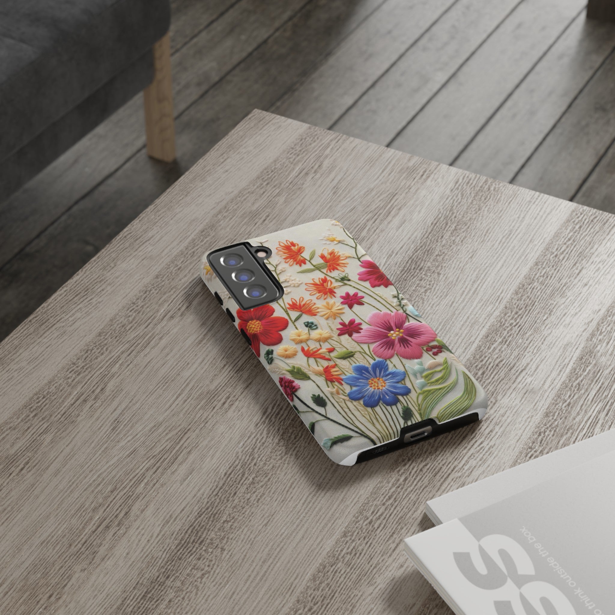 3D Floral Phone Case Elegant Faux Flower Durable for iPhone Samsung Smartphone iPhone 15, 14, 13 Samsung Gift for Mom