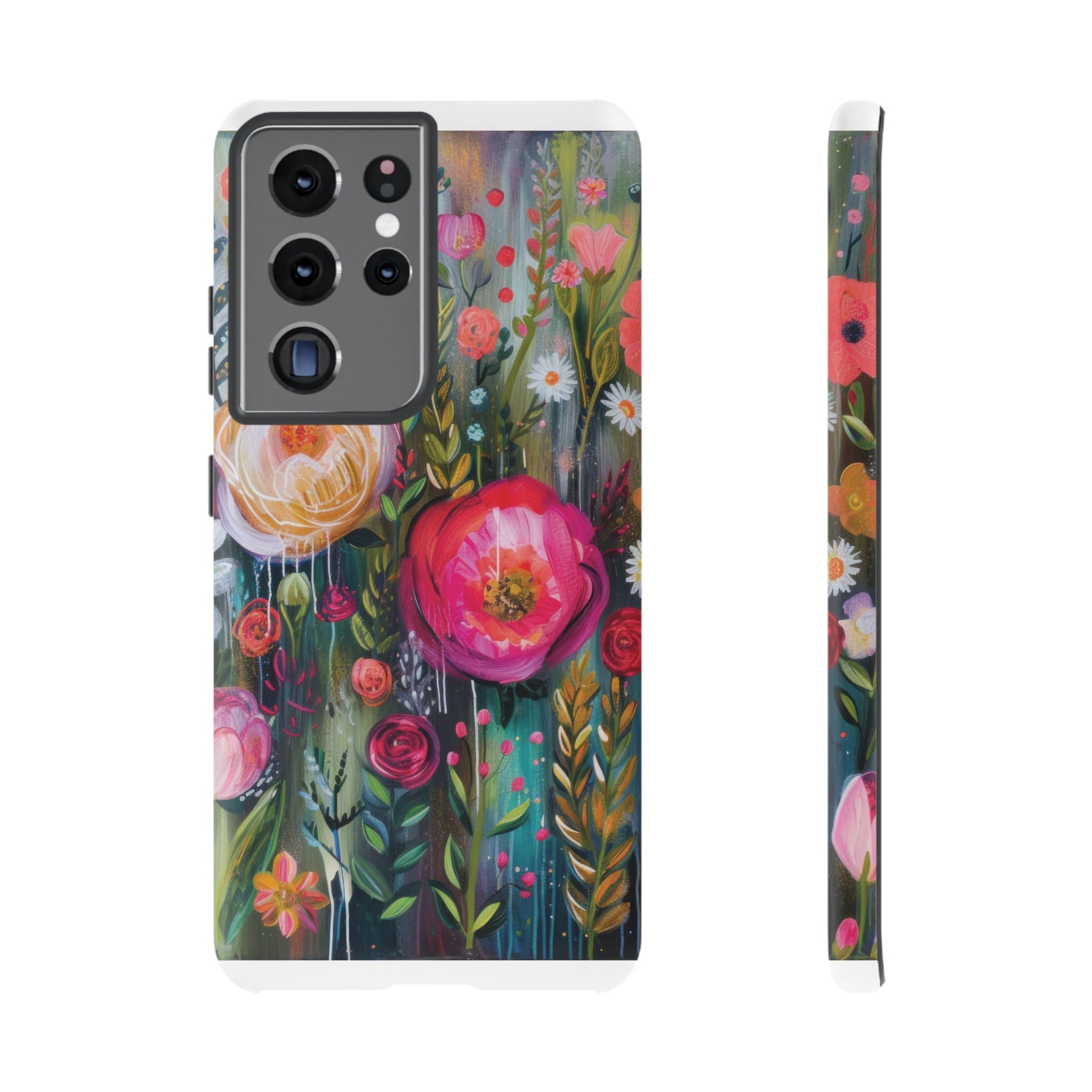 Watercolor Boho Floral Phone Case for iPhone 16 15 14 13 12  21 23 Samsung, and Pixel | Stylish Protective Cover Gift for Her Perfect for Floral Lover