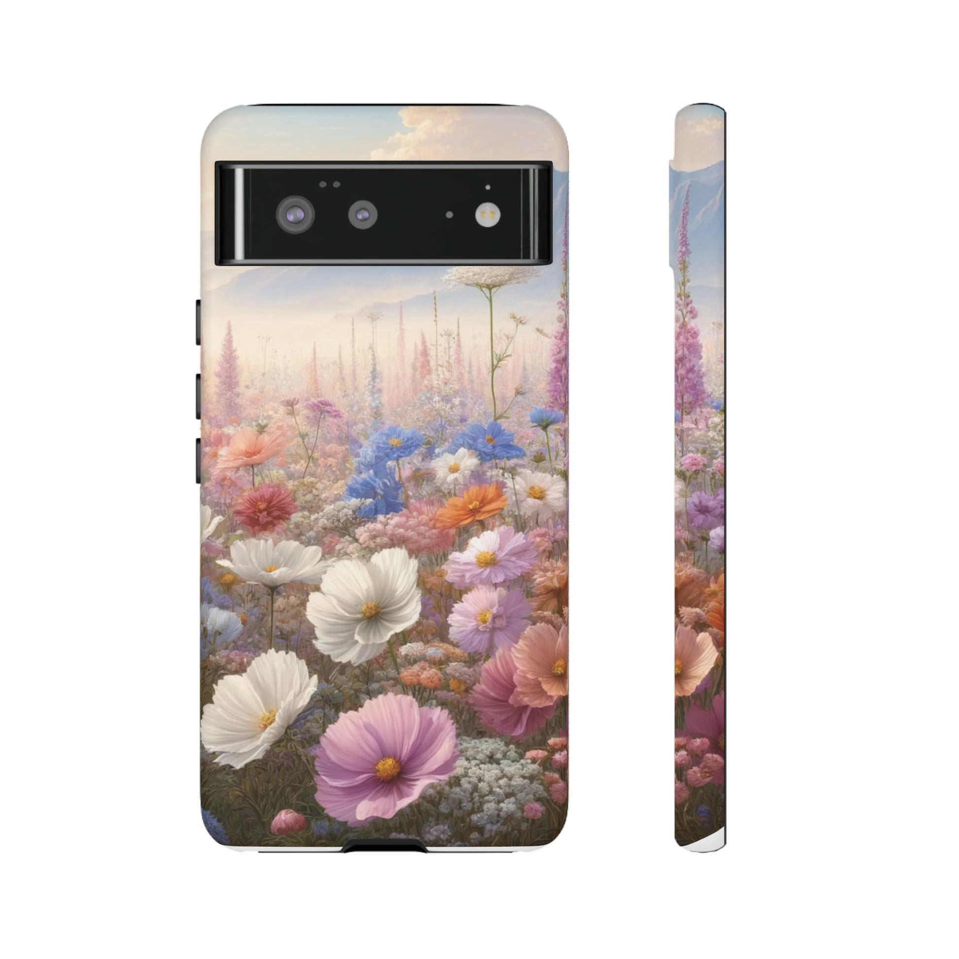 Phone Case Floral Boho Luxury Tough Case Floral Elegant Durable Stylish for Modern Devices iPhone 15, Samsung iPhone Samsung Accessory Gift for Her.