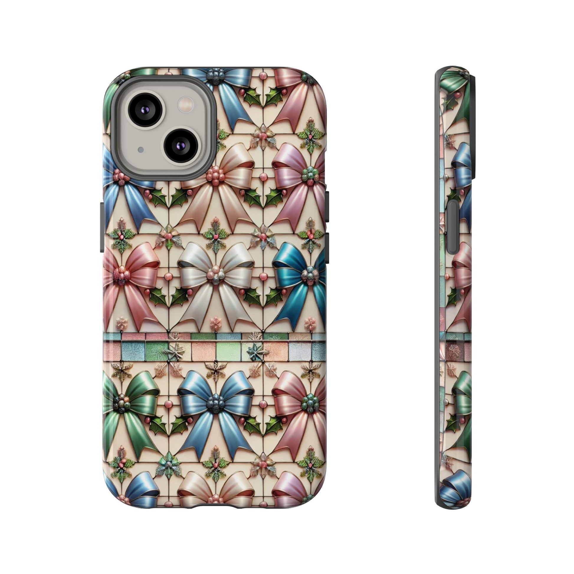 Coquette Bows Pastel Phone Case for iPhone 17 ,  15 14 13 12  21 23 Samsung, and Pixel | Stylish Protective Cover Gift for Her Perfect for Floral Lover