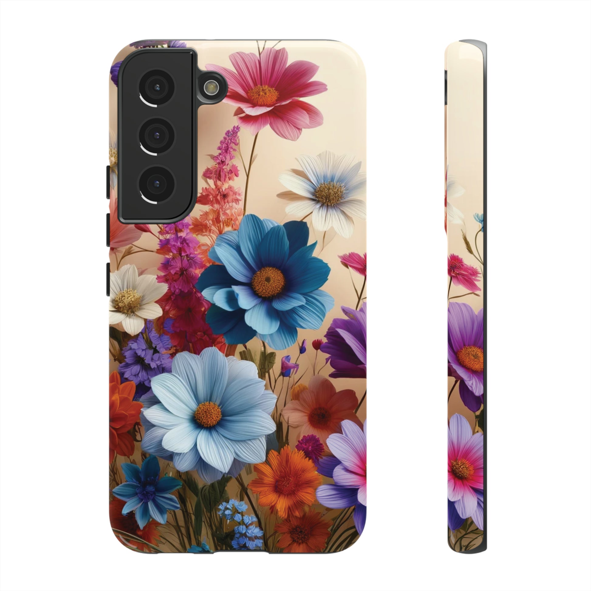 Best Phone Case Floral 3D Illusion Luxury Tough Case Floral Elegant Durable Stylish for Modern Devices iPhone 15, Samsung iPhone Samsung Accessory Gift for Her.