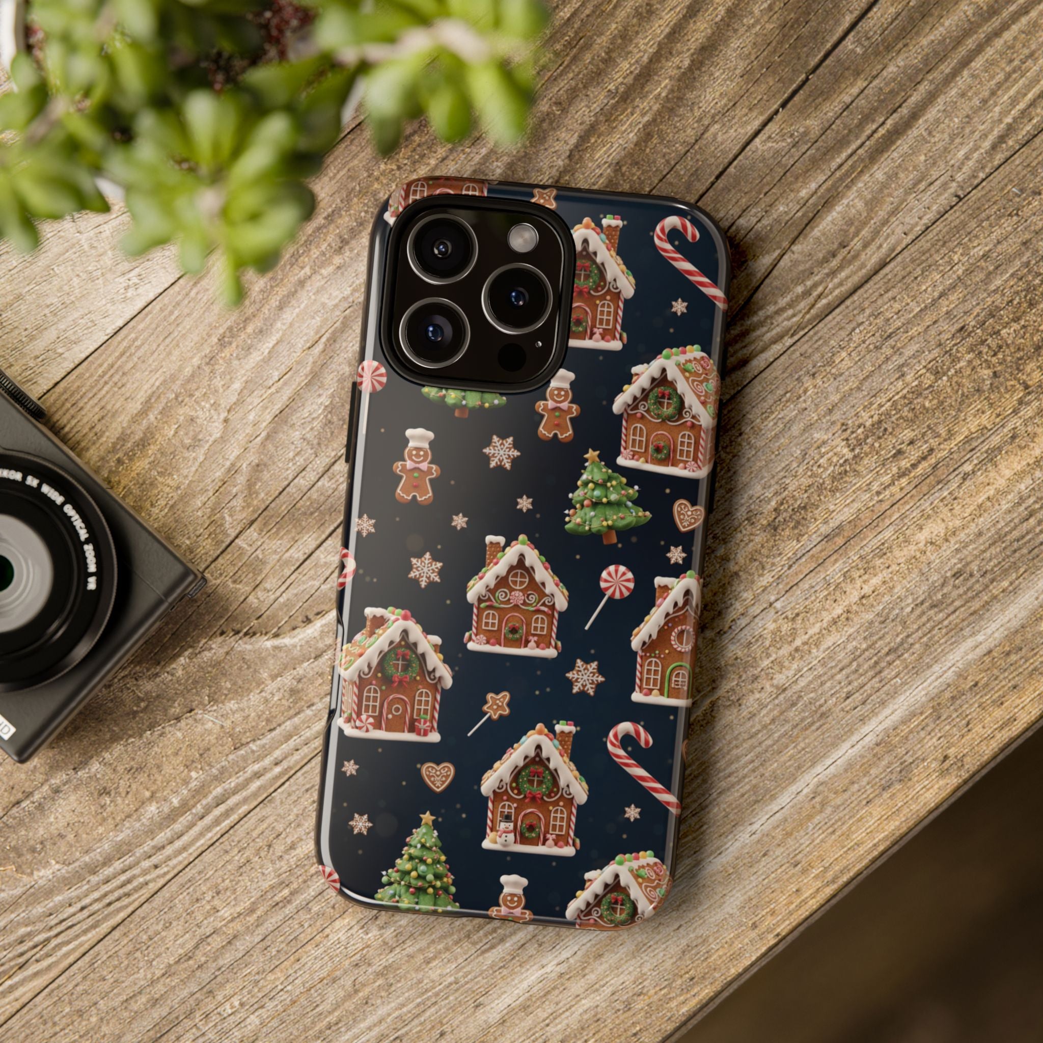 3D Gingerbread House Christmas Phone Case | Premium Holiday Gift Cover for iPhone 17, iPhone, and Samsung Galaxy Gift for Her or Him