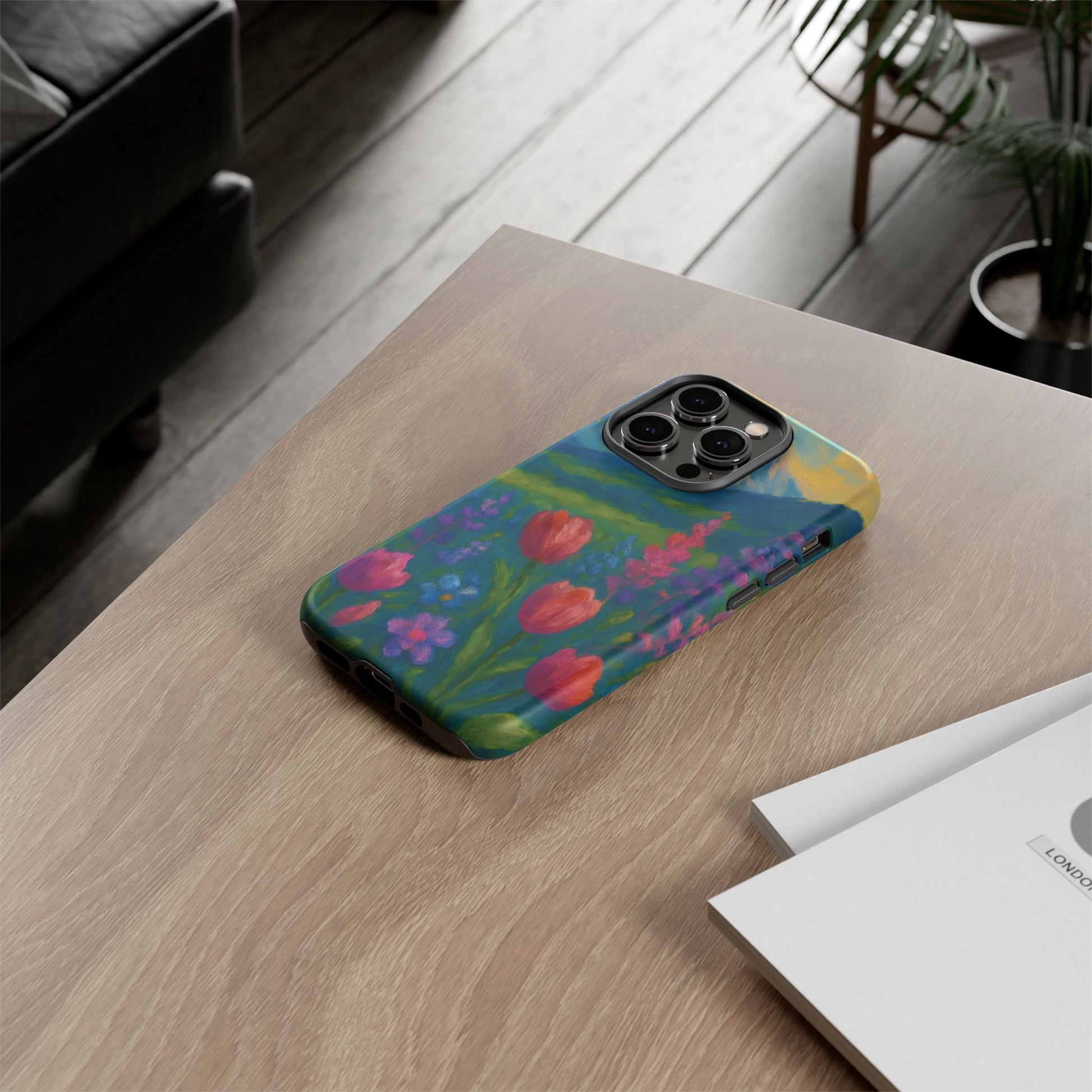 Mountains Wildflowers Phone Case | Vibrant Botanical Floral Design | Nature-Inspired Protective Cover for iPhone & Samsung | Trendy Aesthetic Gift Idea