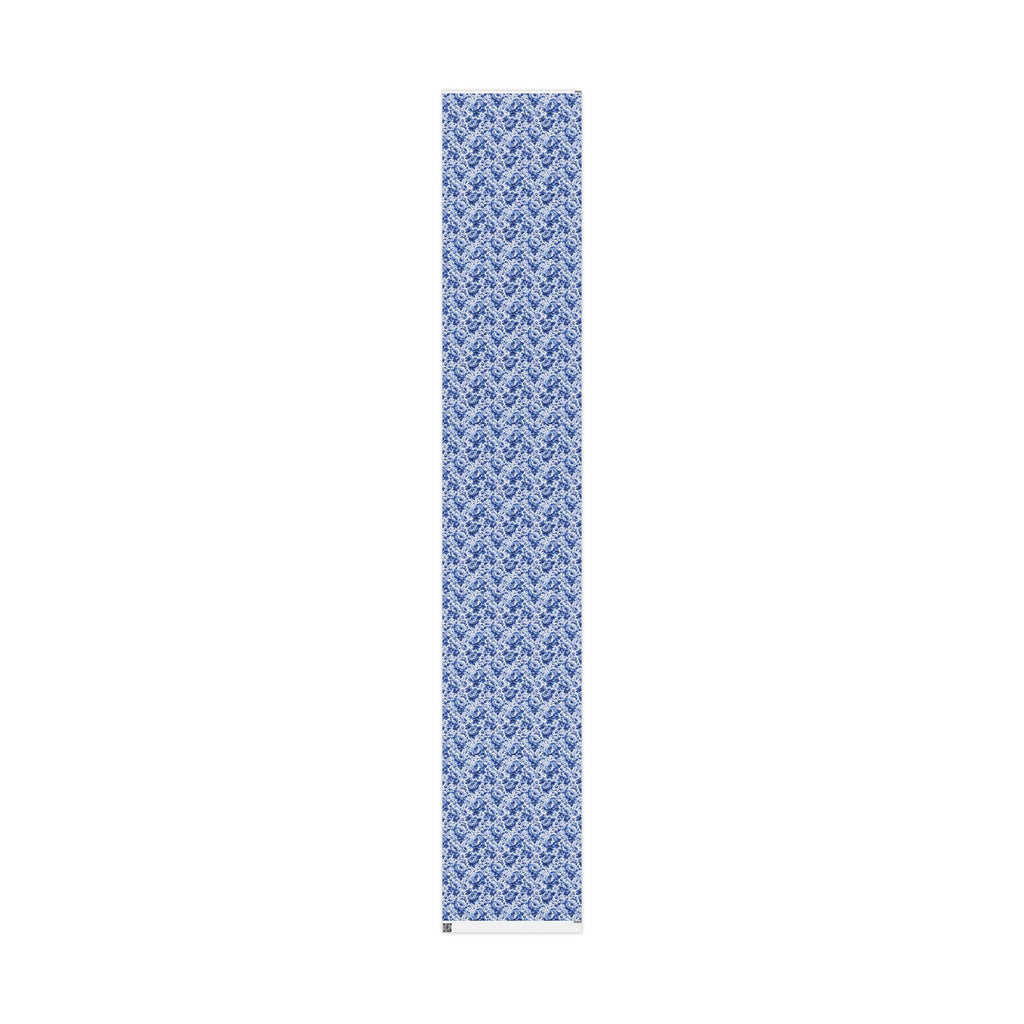 Blue & White Chinoiserie Peony Floral Luxury Gift Wrapping Paper Elegant Gift Wrap for Weddings & Holidays